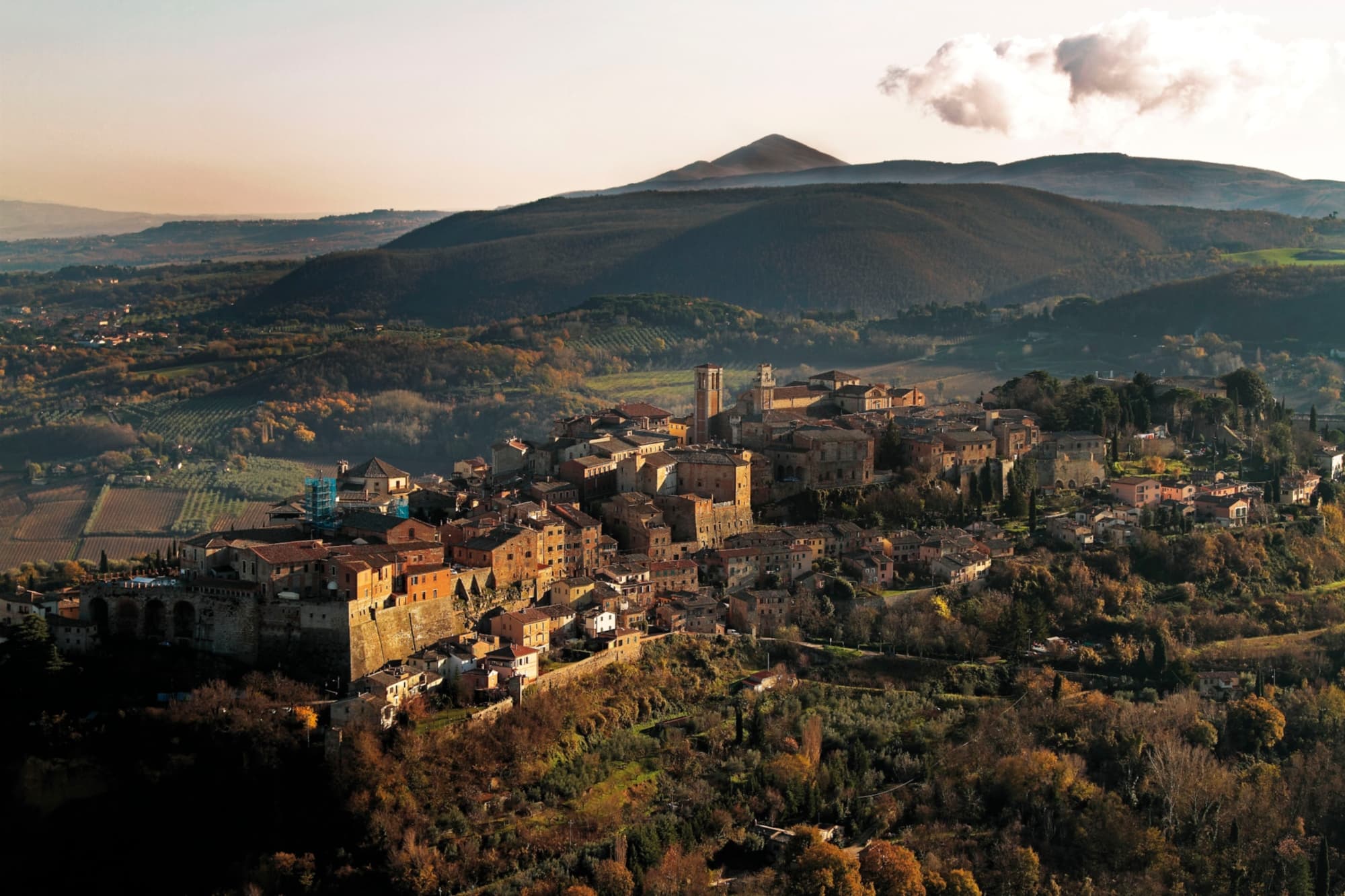 Montepulciano von oben gesehen