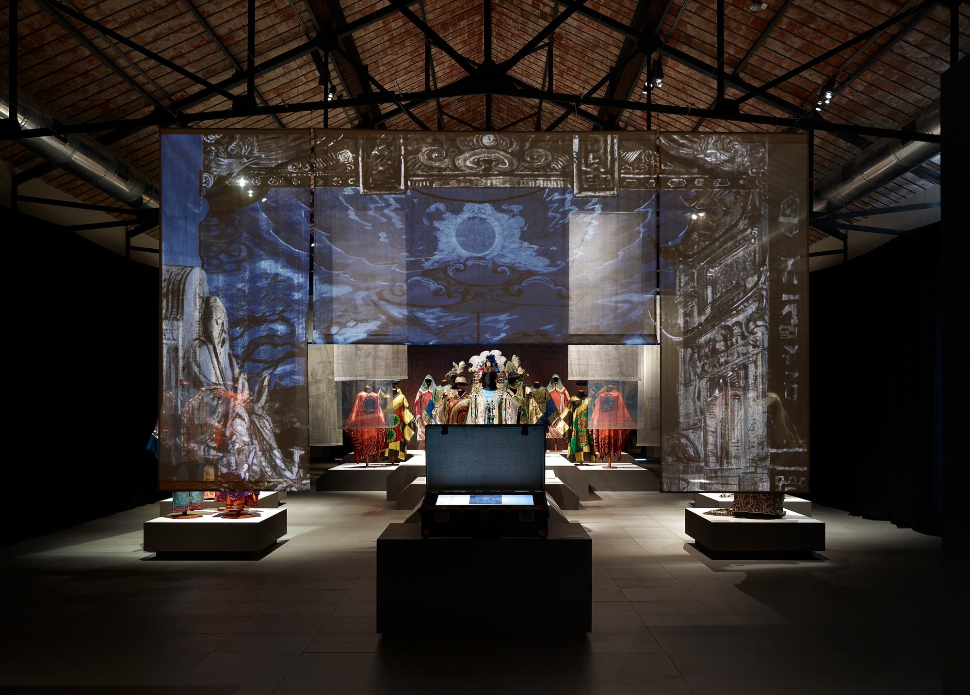 La sala Mostre Temporanee del Museo del Tessuto