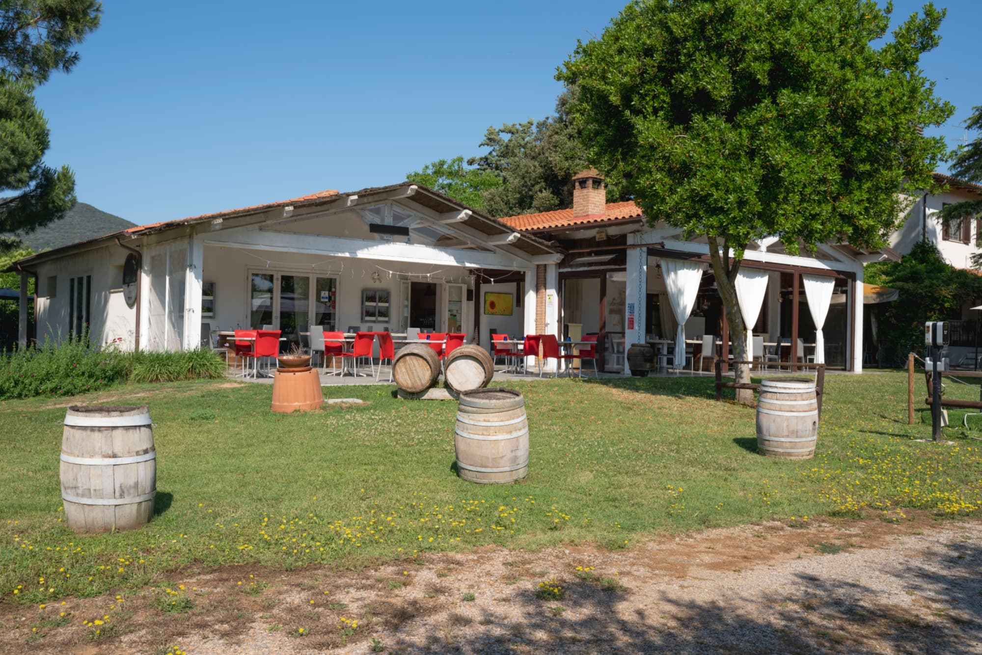 Outdoor restaurant tables