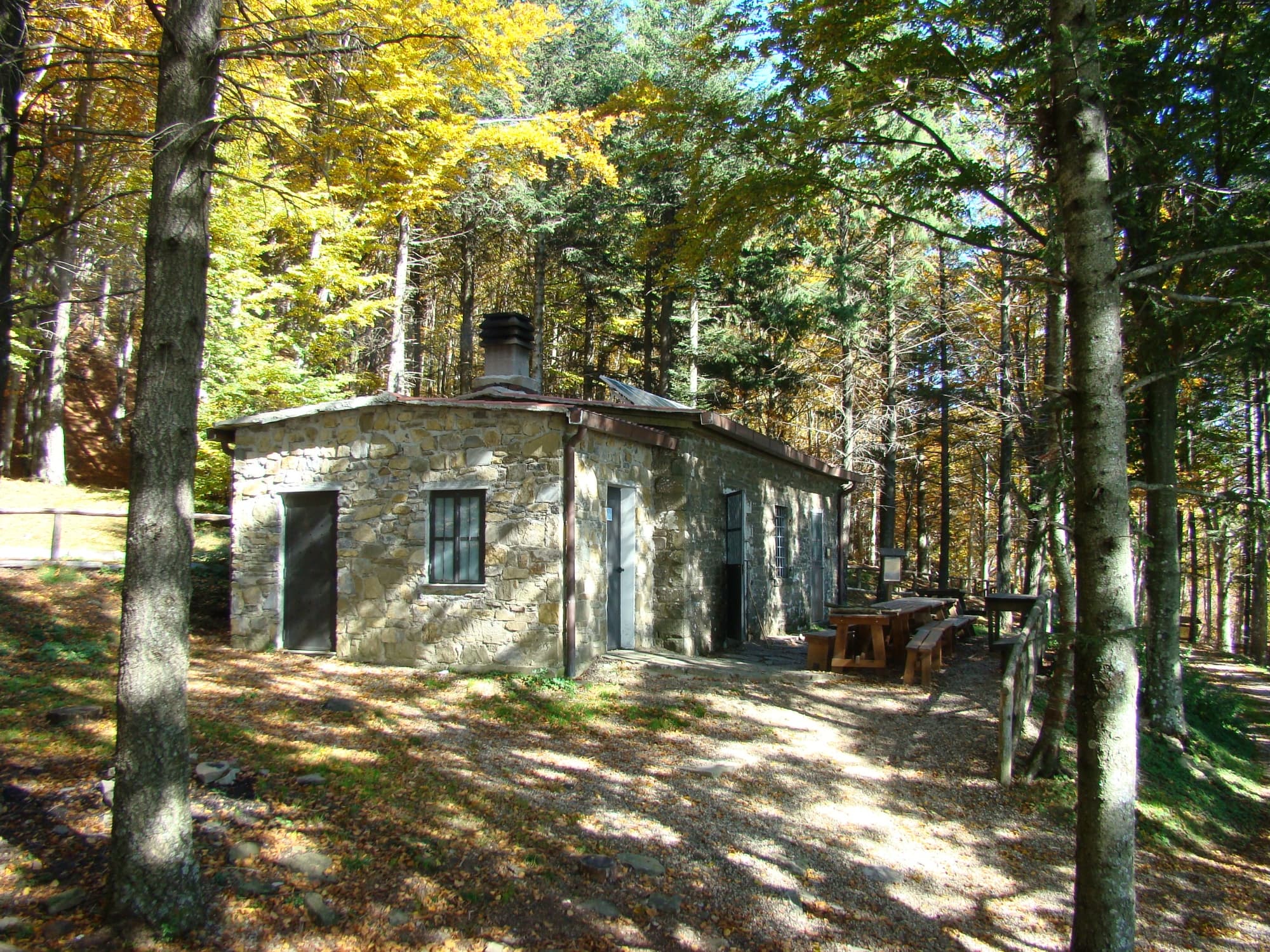 Die Capanna delle Guardie in der Foresta di S. Antonio