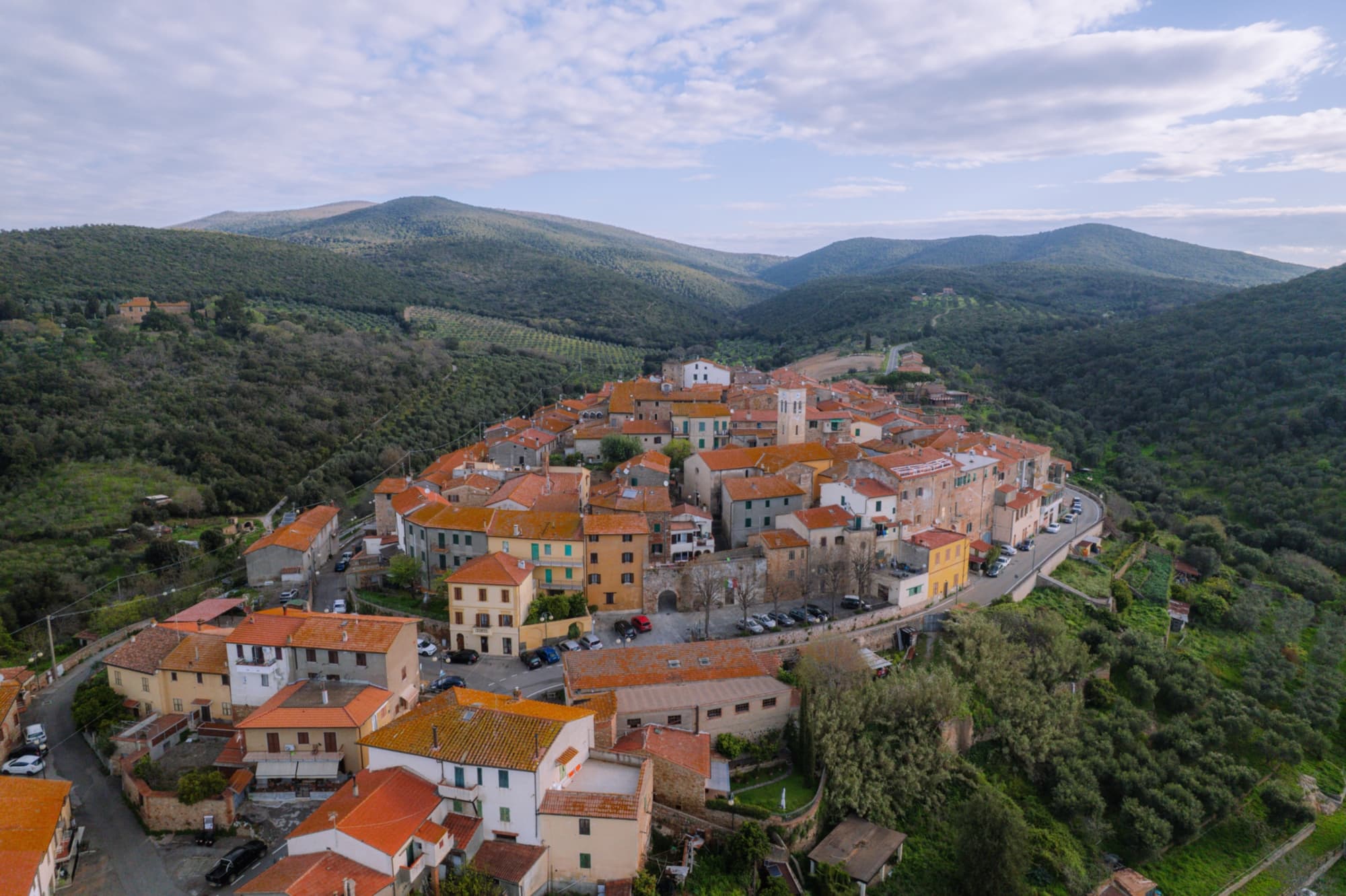 Batignano dall'alto