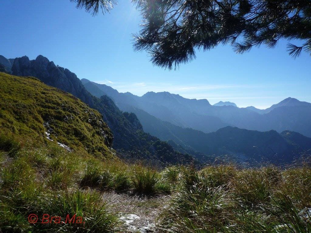 Panorama dalla foce di Vinca