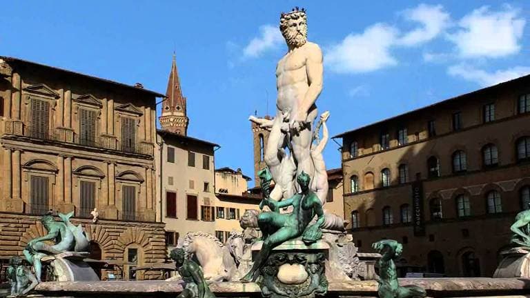 Die Statue des Neptuns