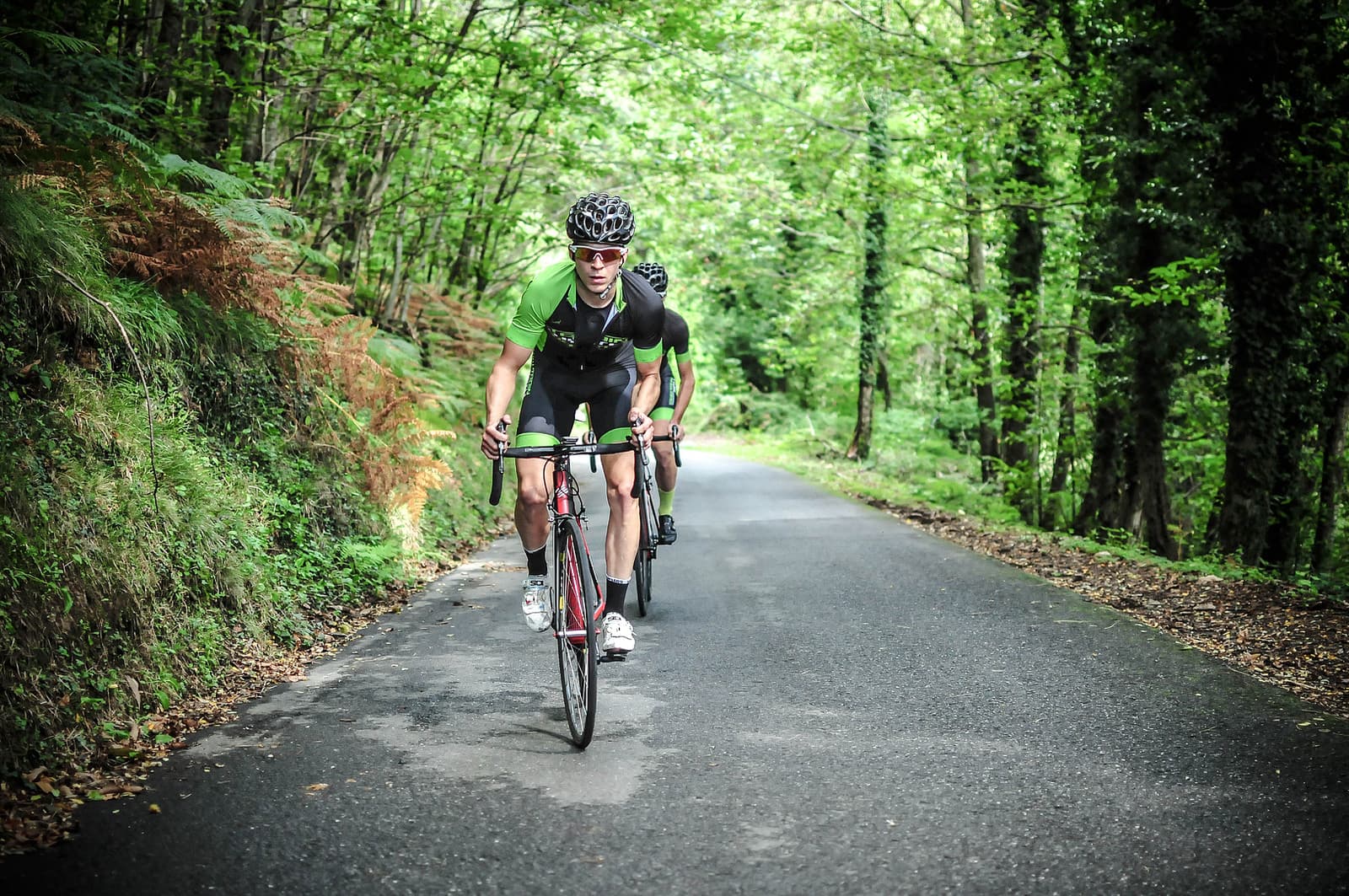 Immagine di ciclisti in Versilia
