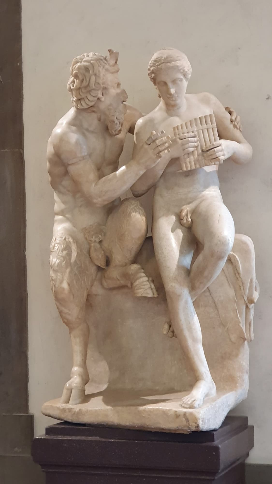 Pan und Daphnis in den Uffizien