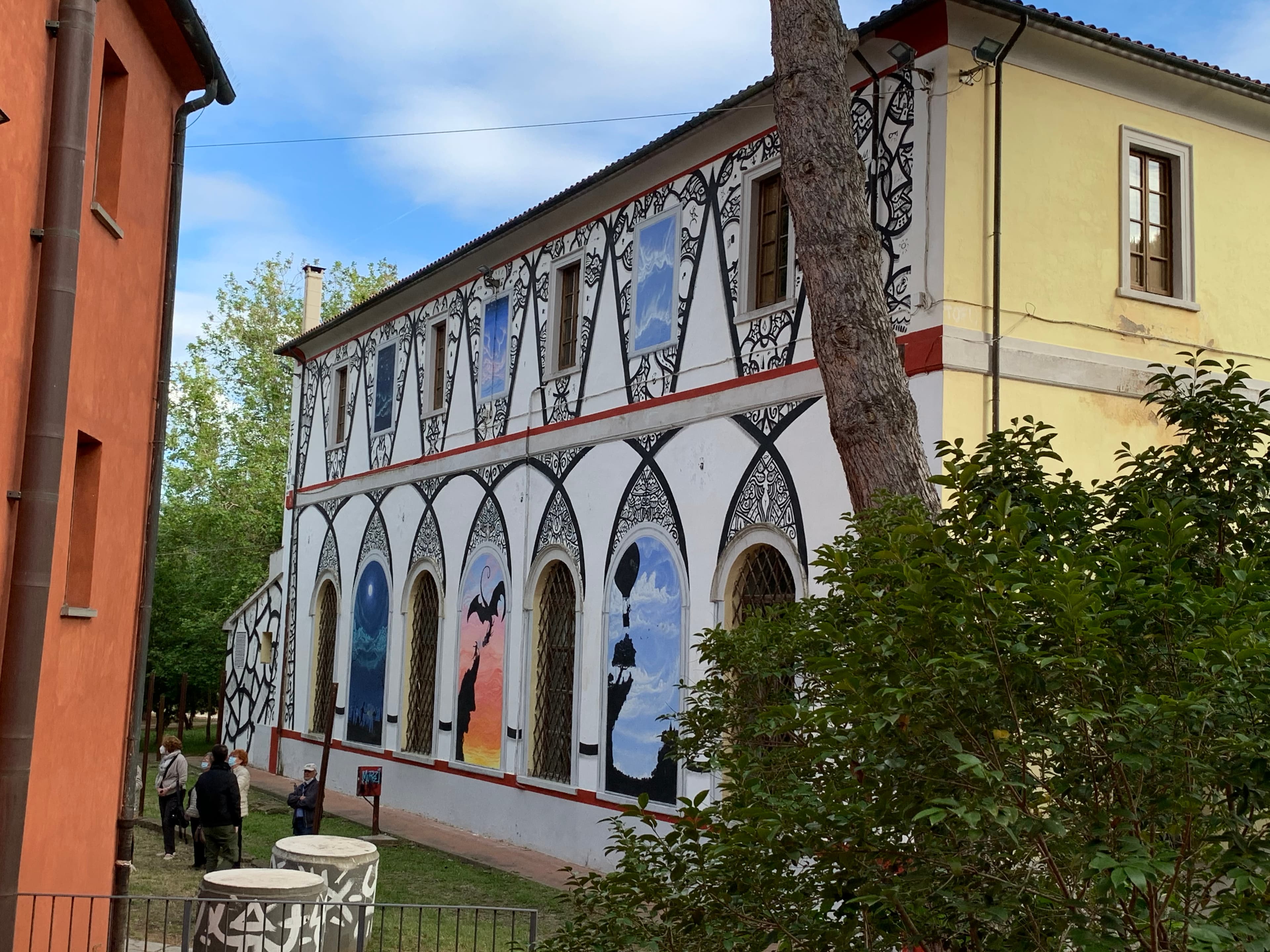 Modern murals and public art enrich the streets of Follonica with creativity and local identit