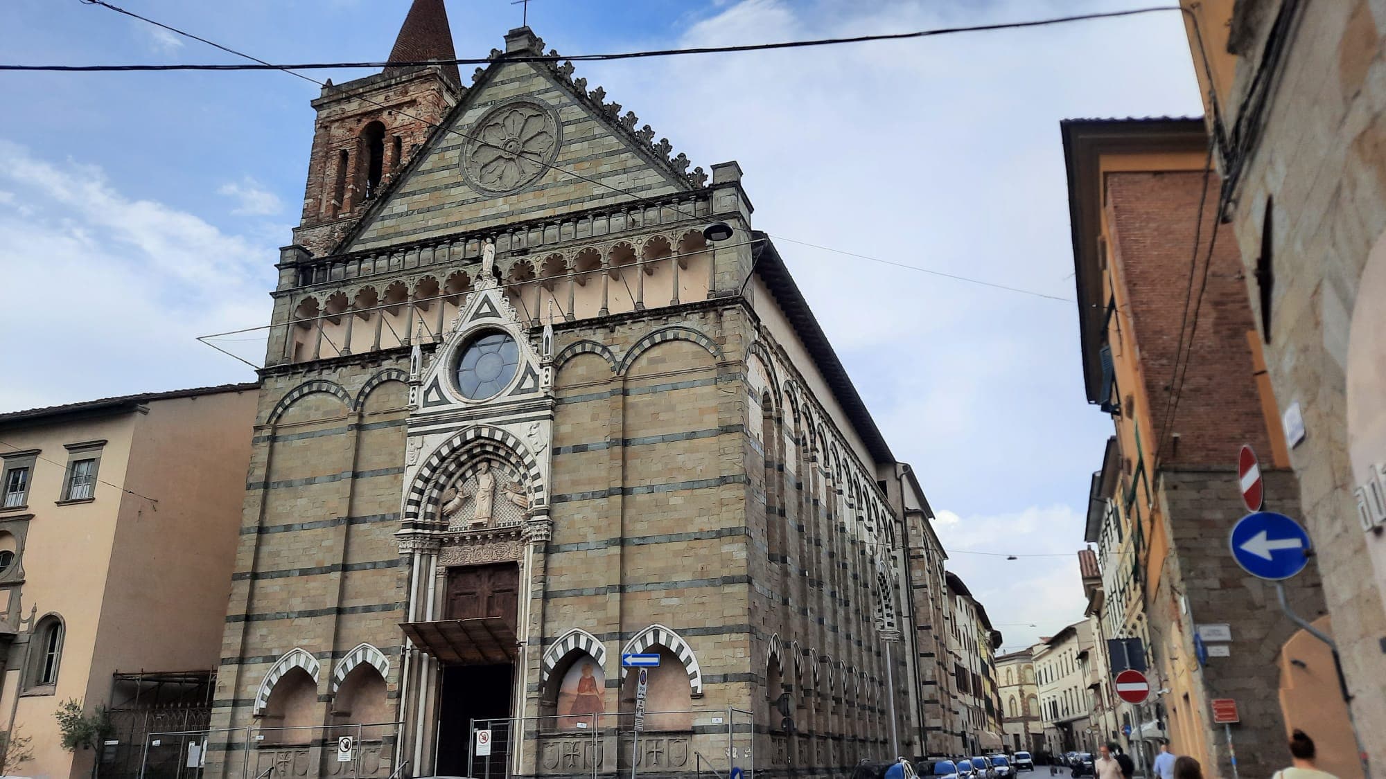 The façade of the Church of San Paolo in Pistoia