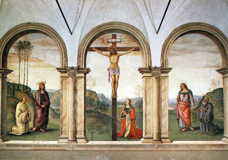 La Crucifixion des Pazzi par Perugino