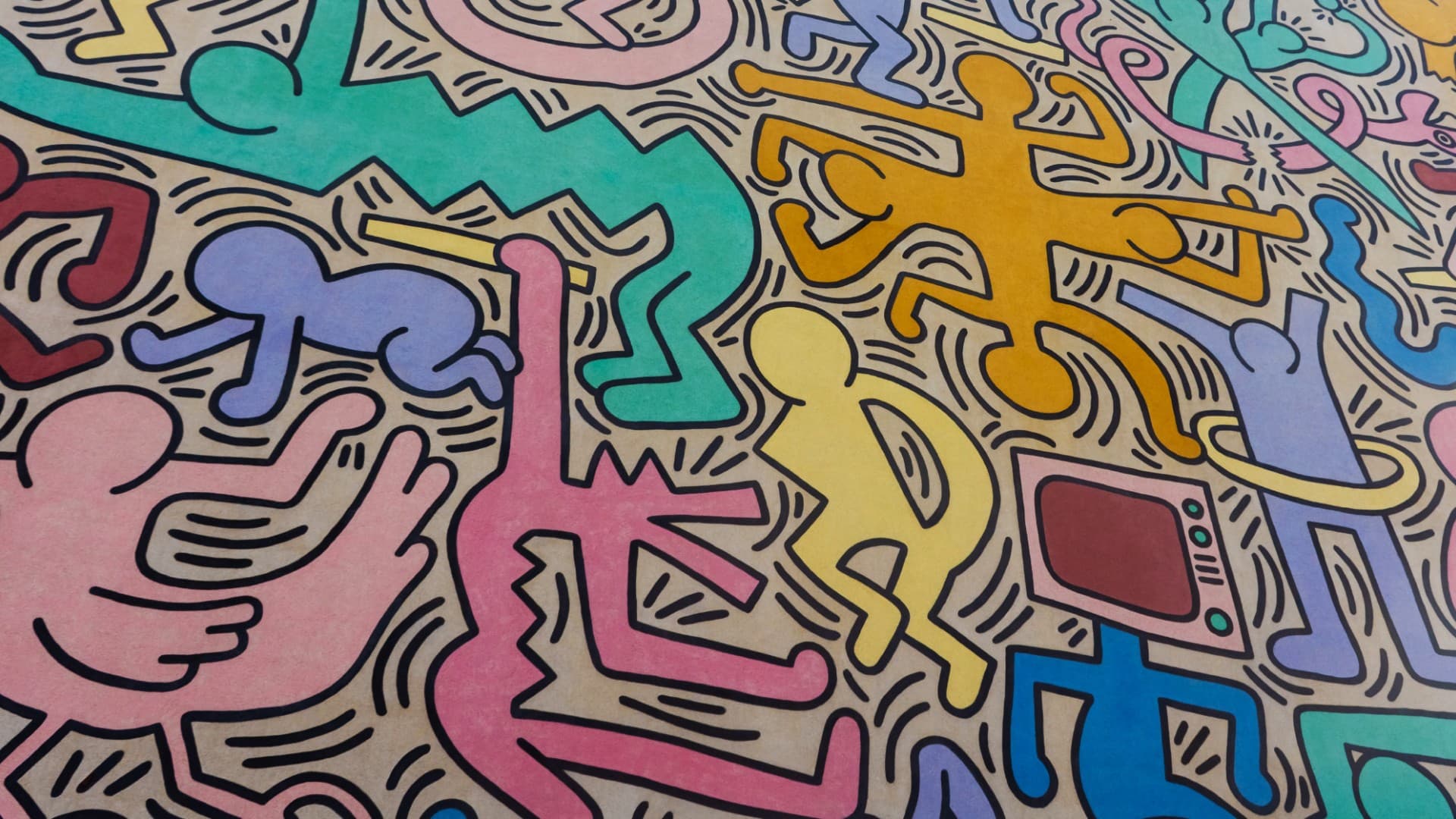 Tuttomondo, Keith Haring (Pisa)