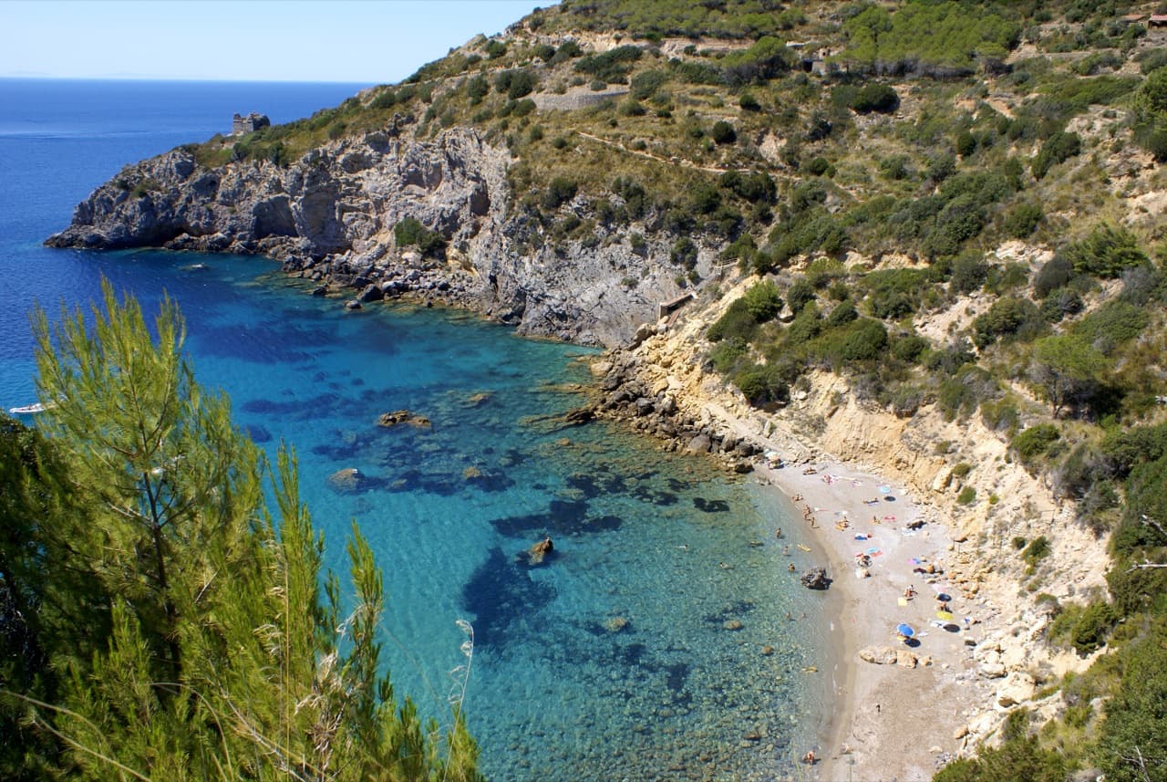 A typical cove in Monte Argentario