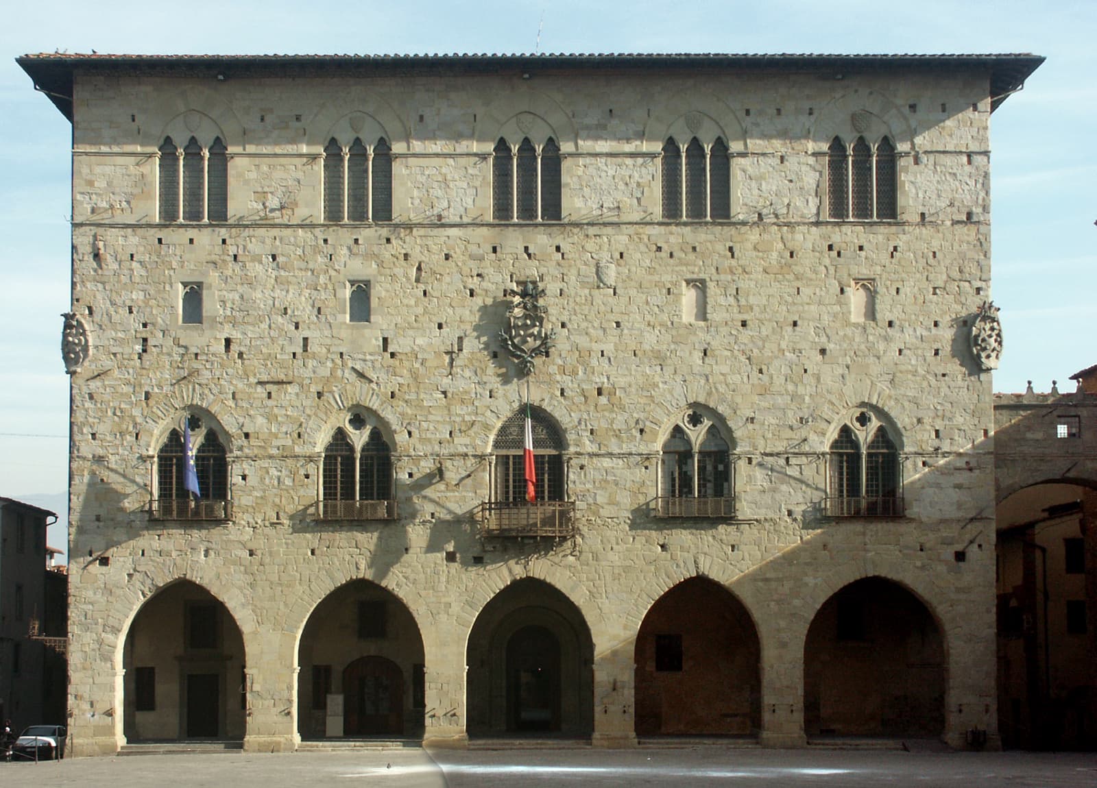 Façade of the Palazzo Comunale di Pistoia