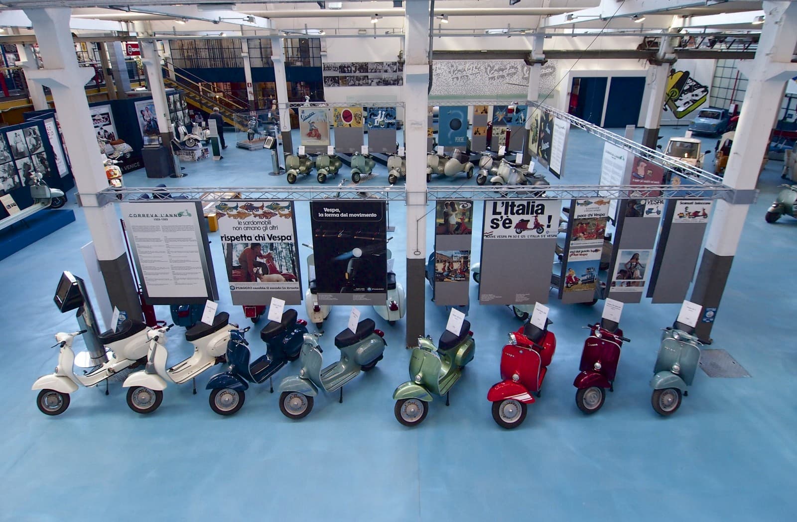 Vespe al Museo Piaggio di Pontedera