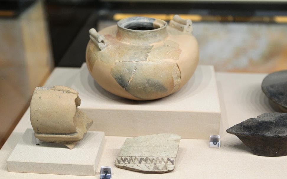 Restos expuestos en el Museo Cívico y Diocesano de Montalcino