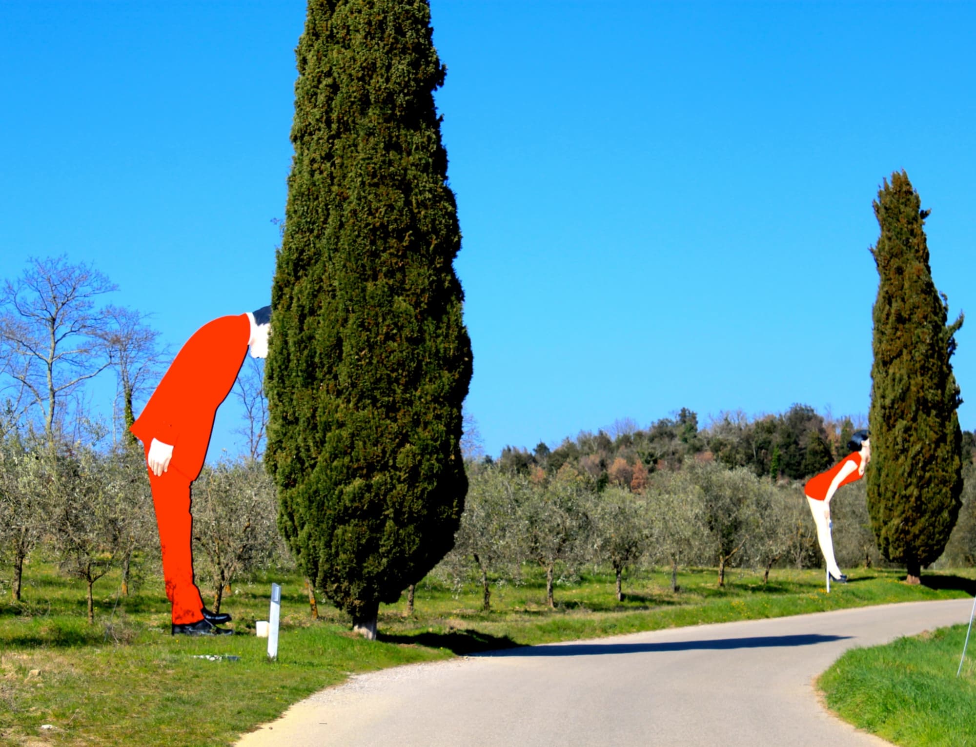Instalaciones de arte contemporáneo en Pievasciata