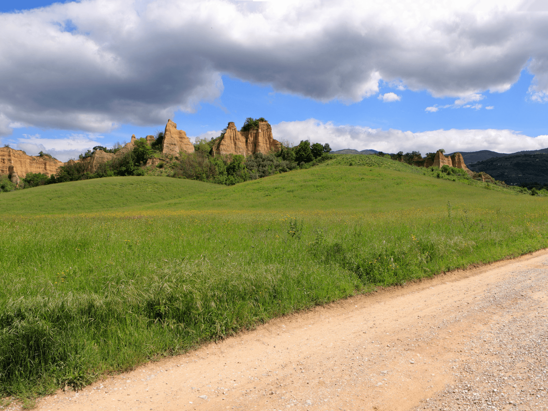 Die Balze des Valdarno im Frühling