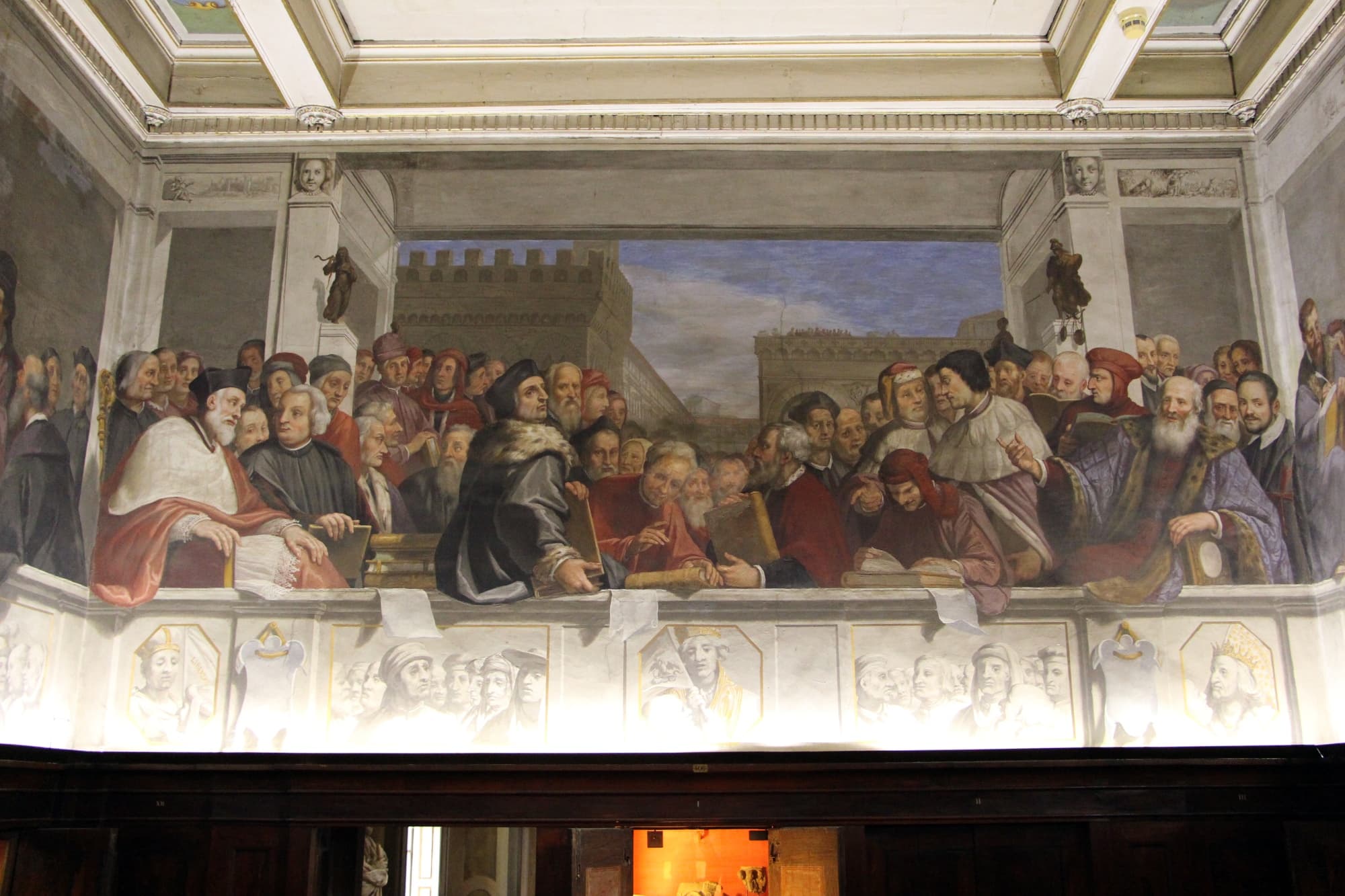 Fresco en el Estudio de la Casa Buonarroti de Florencia