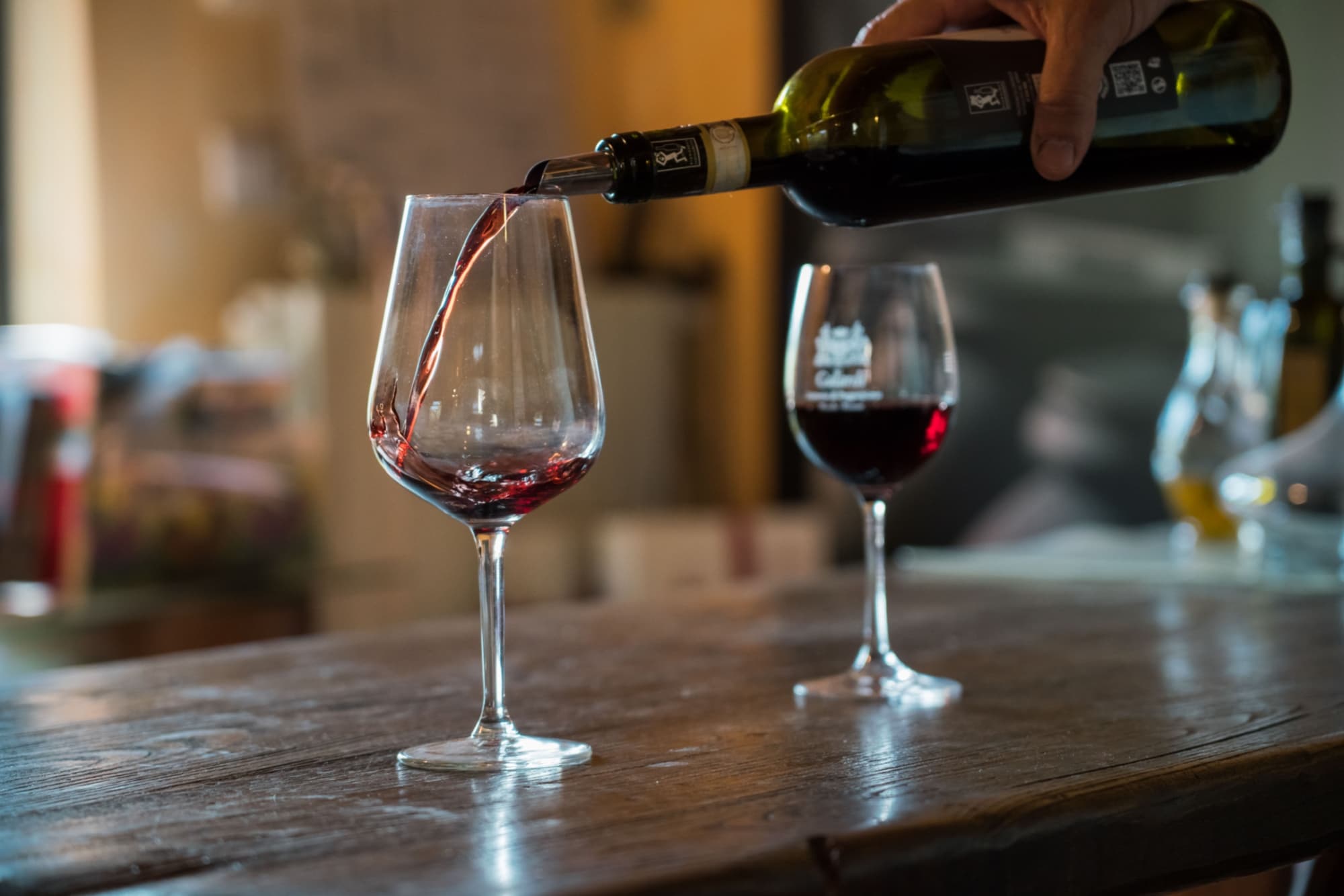 Due calici di vino rosso