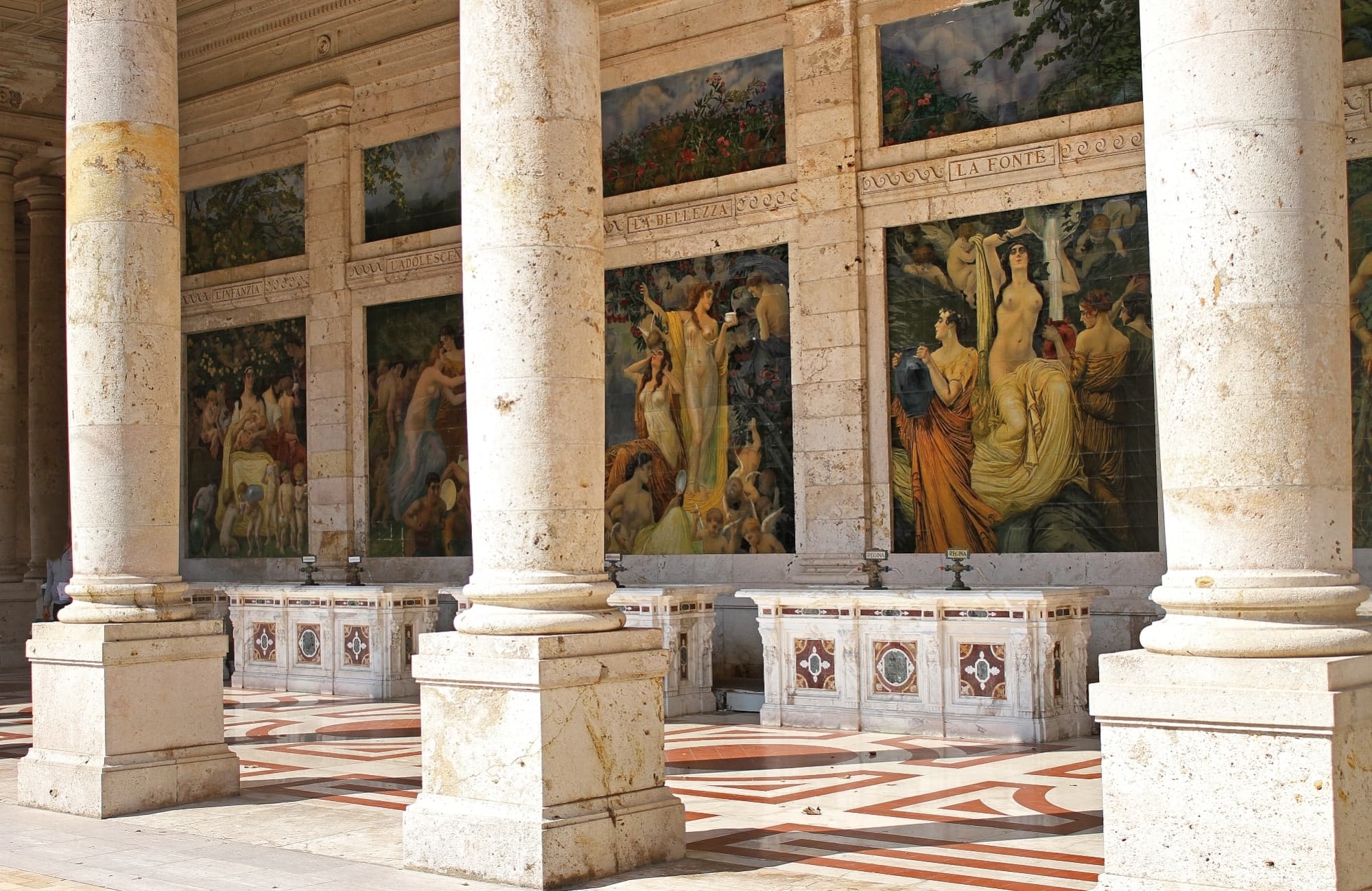 Montecatini Terme - Terme Tettuccio - Affreschi Basilio Cascella 