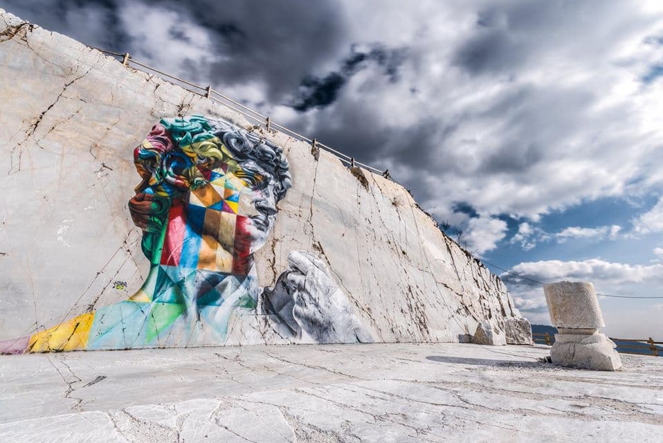 Il David di Kobra, sulle Alpi Apuane