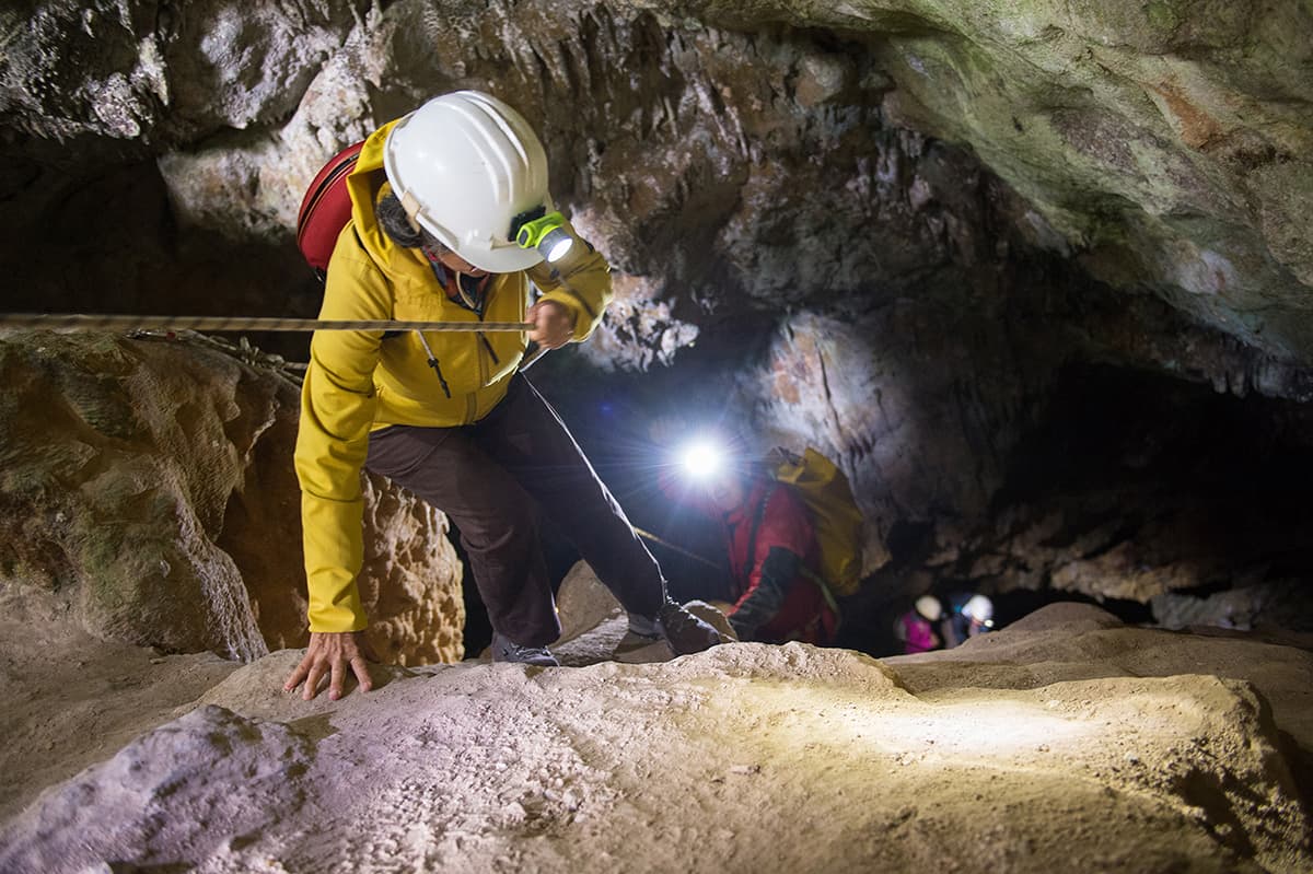 En las cuevas de Montagnola en Siena