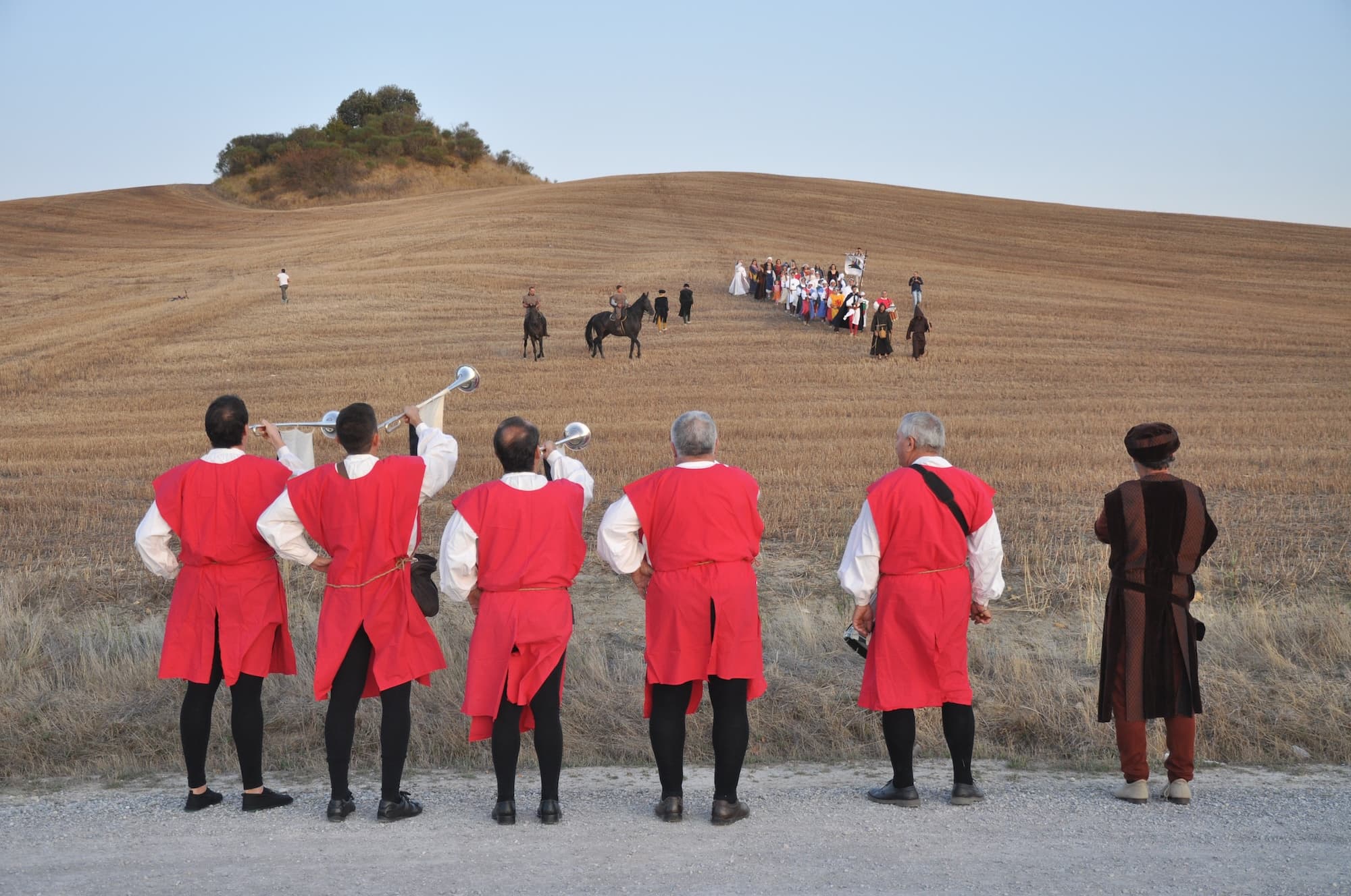 Un'immagine della festa Passato e Presente a Montaperti