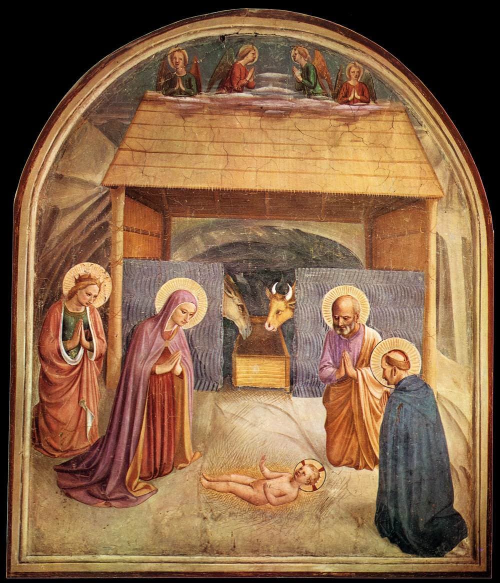 El Nacimiento de Beato Angelico en el Museo San Marco
