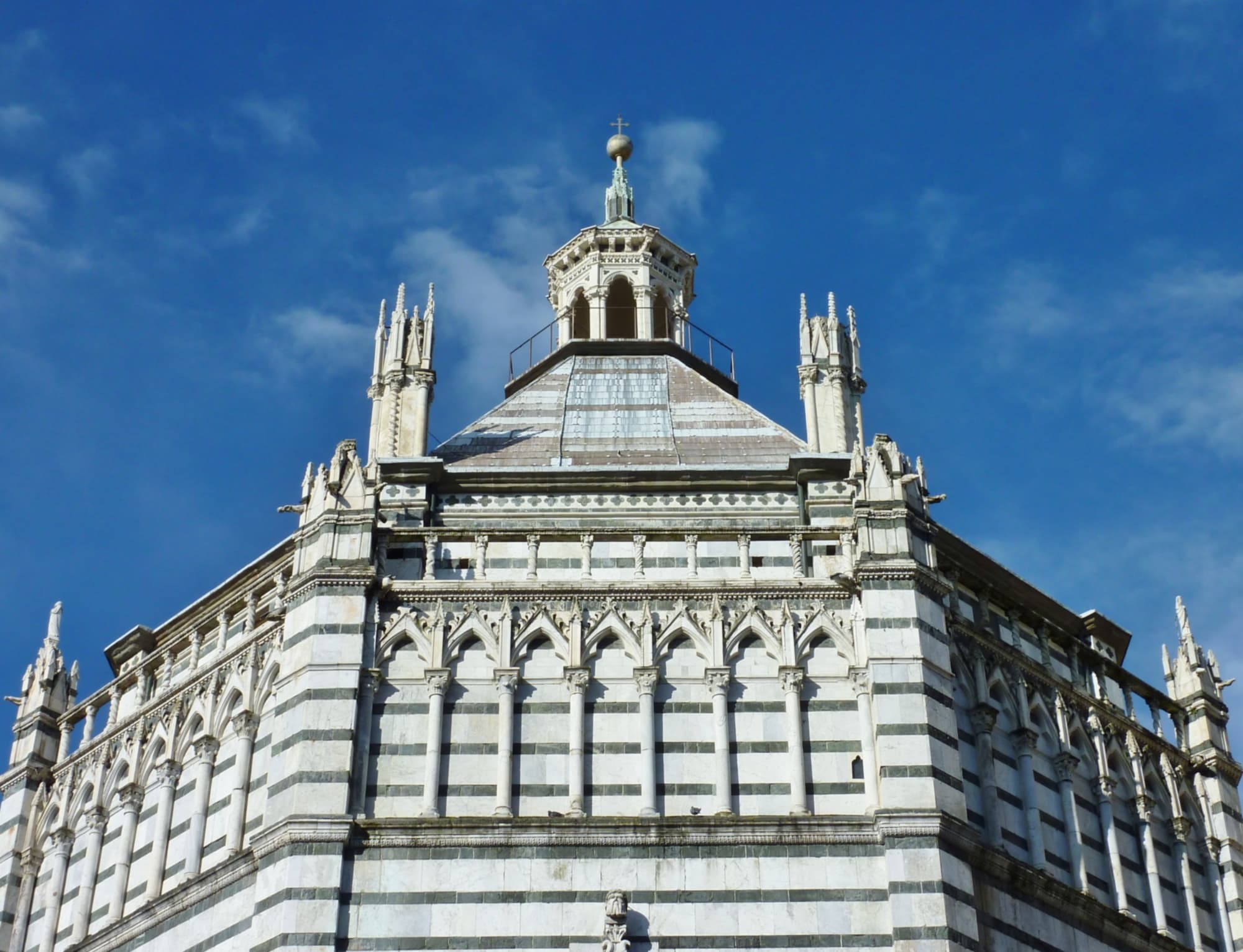 Exterior of the Baptistery of San Giovanni in Corte, Pistoia