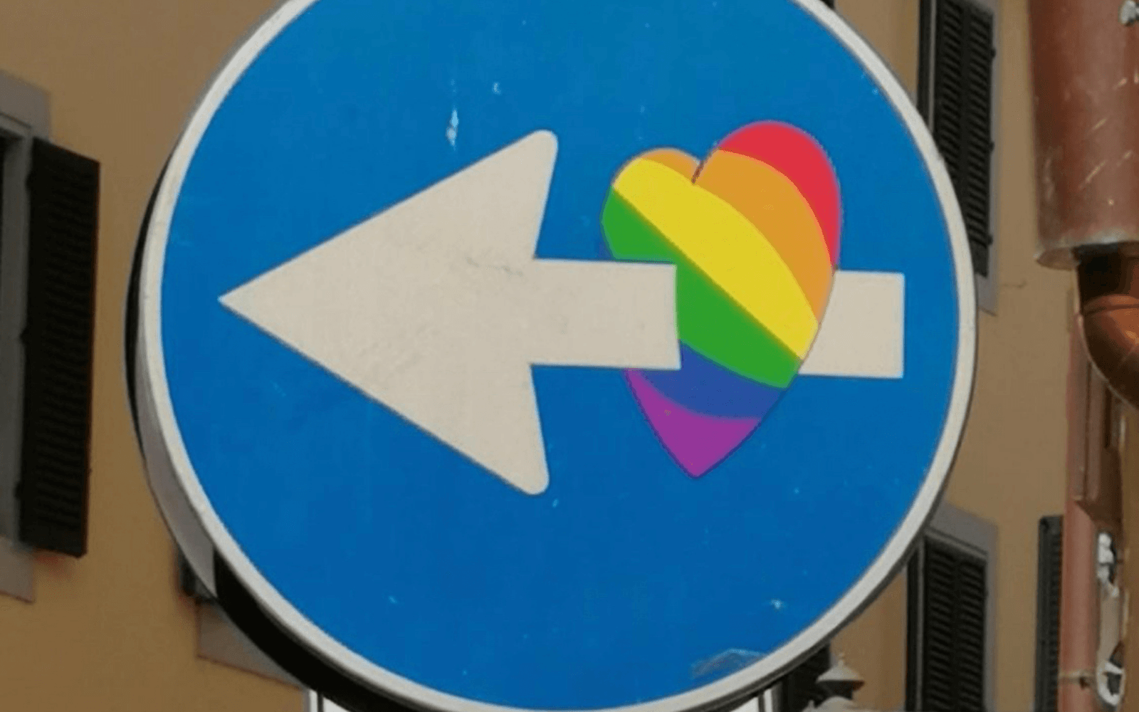 Clet's Rainbow Heart