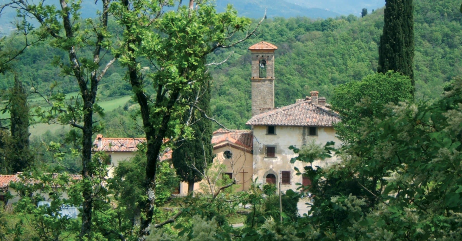 Das Dorf Vicchio im Mugello
