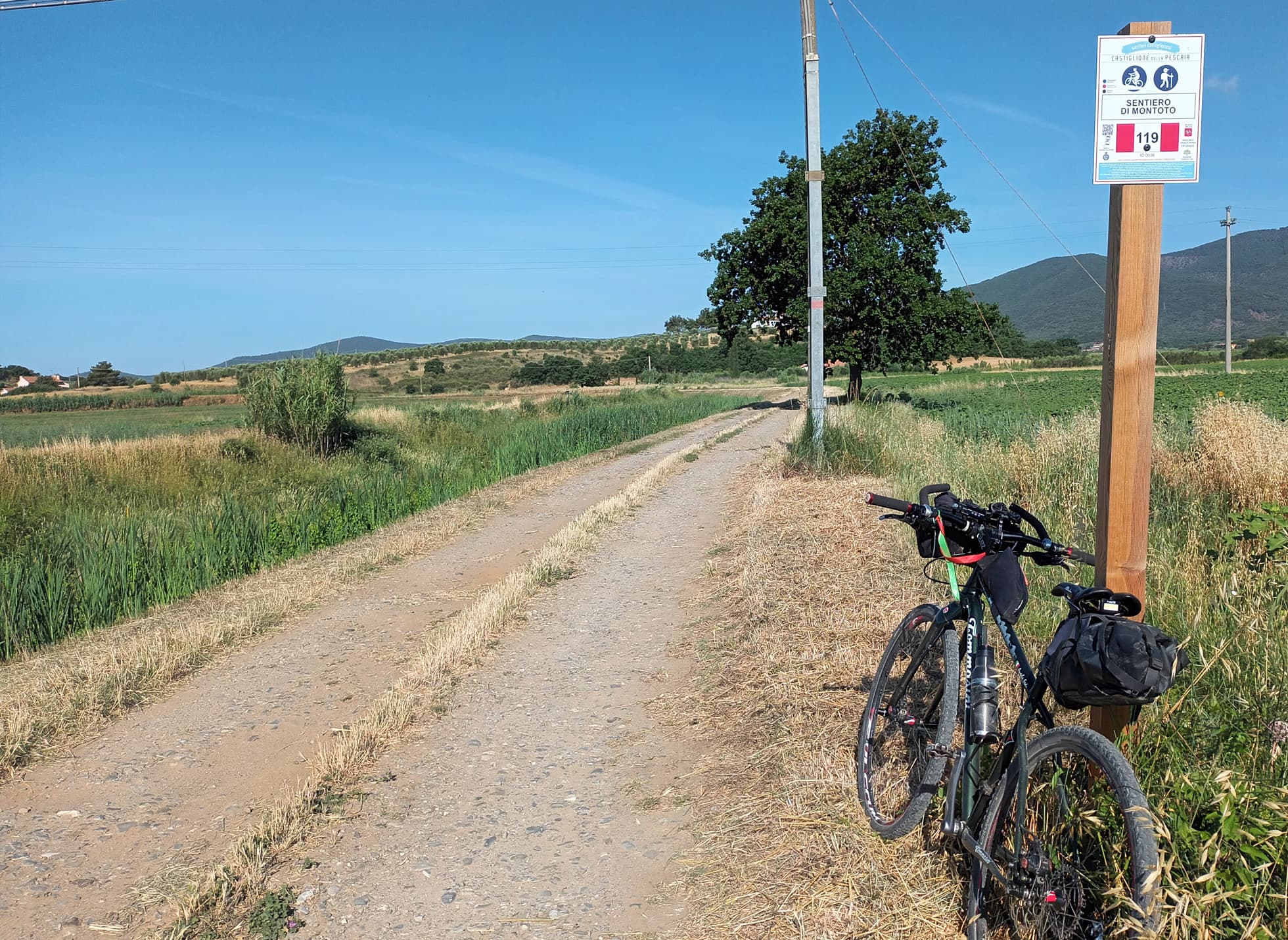 señalización de los caminos de Castiglione