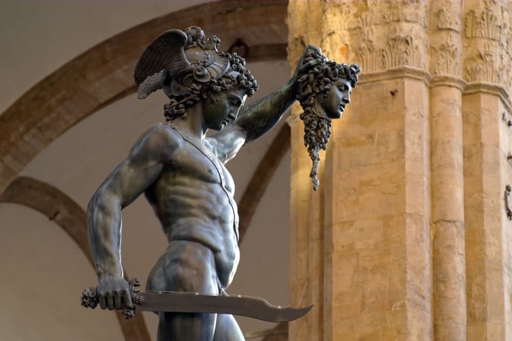 Dettaglio di Perseo, Firenze