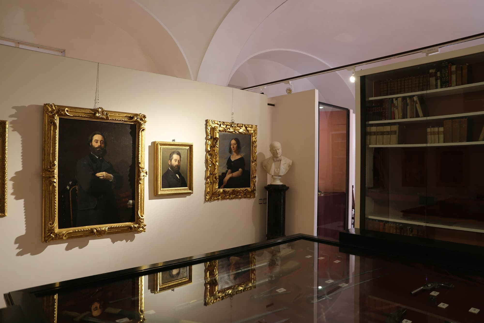 The interior of the Pinacoteca Foresiana