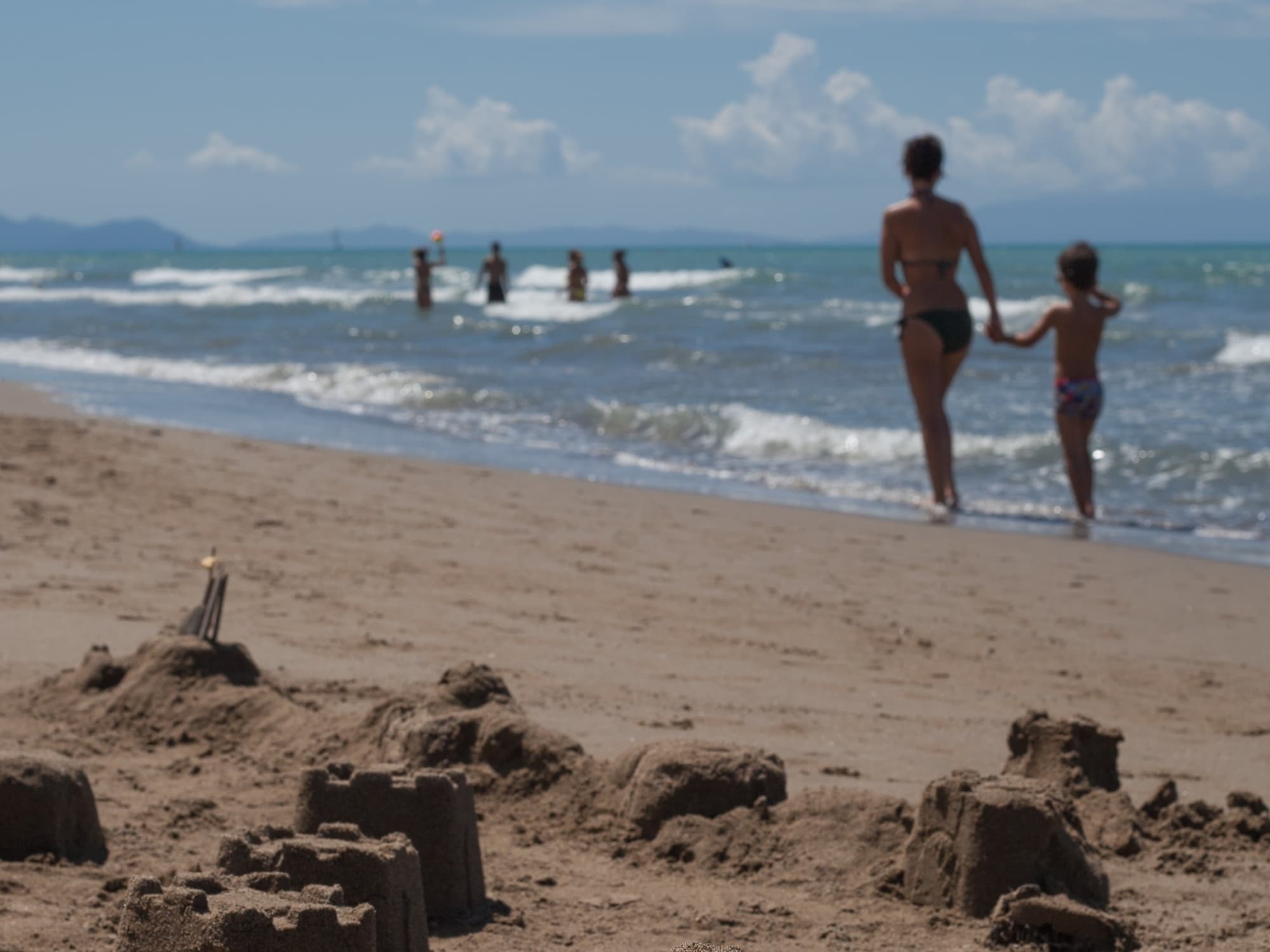 Plage avec enfants
