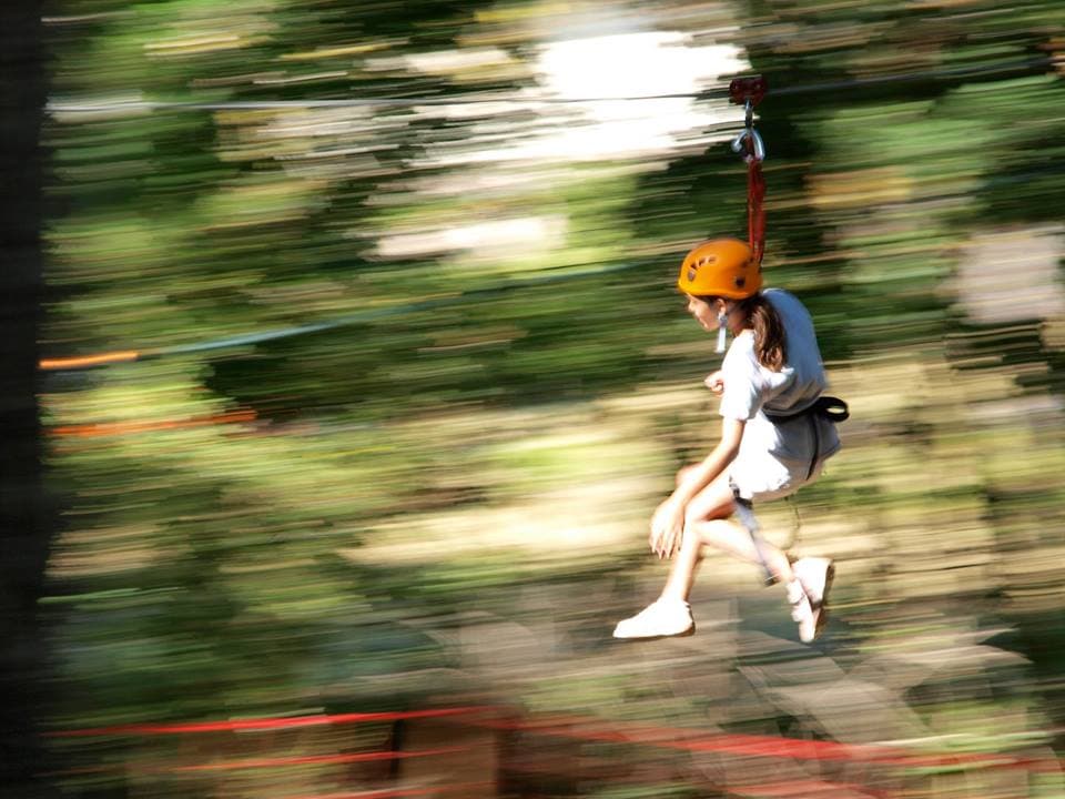 Teleférico emocionante en el Parque de Aventuras en Vaglia