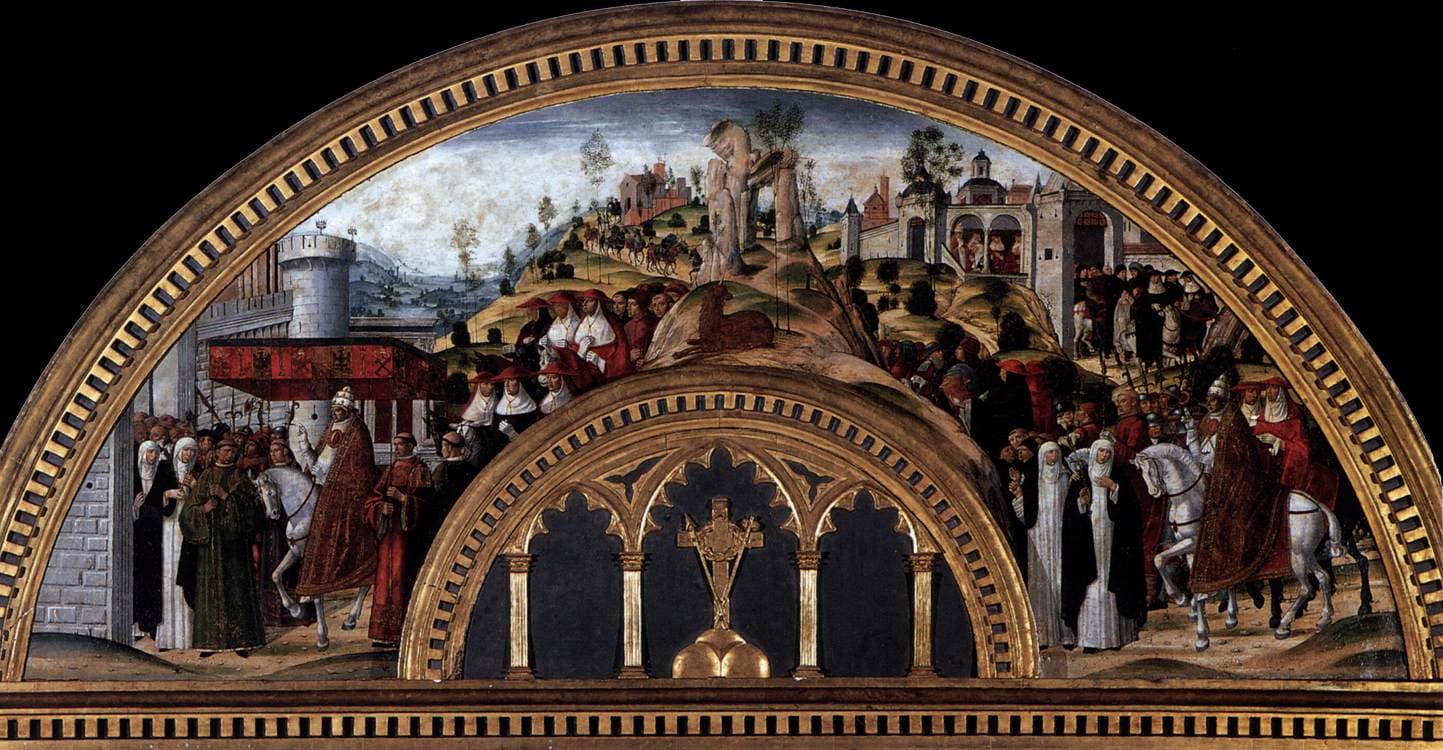 Girolamo Di Benvenuto - Gregory XI Returns to Rome from Avignon