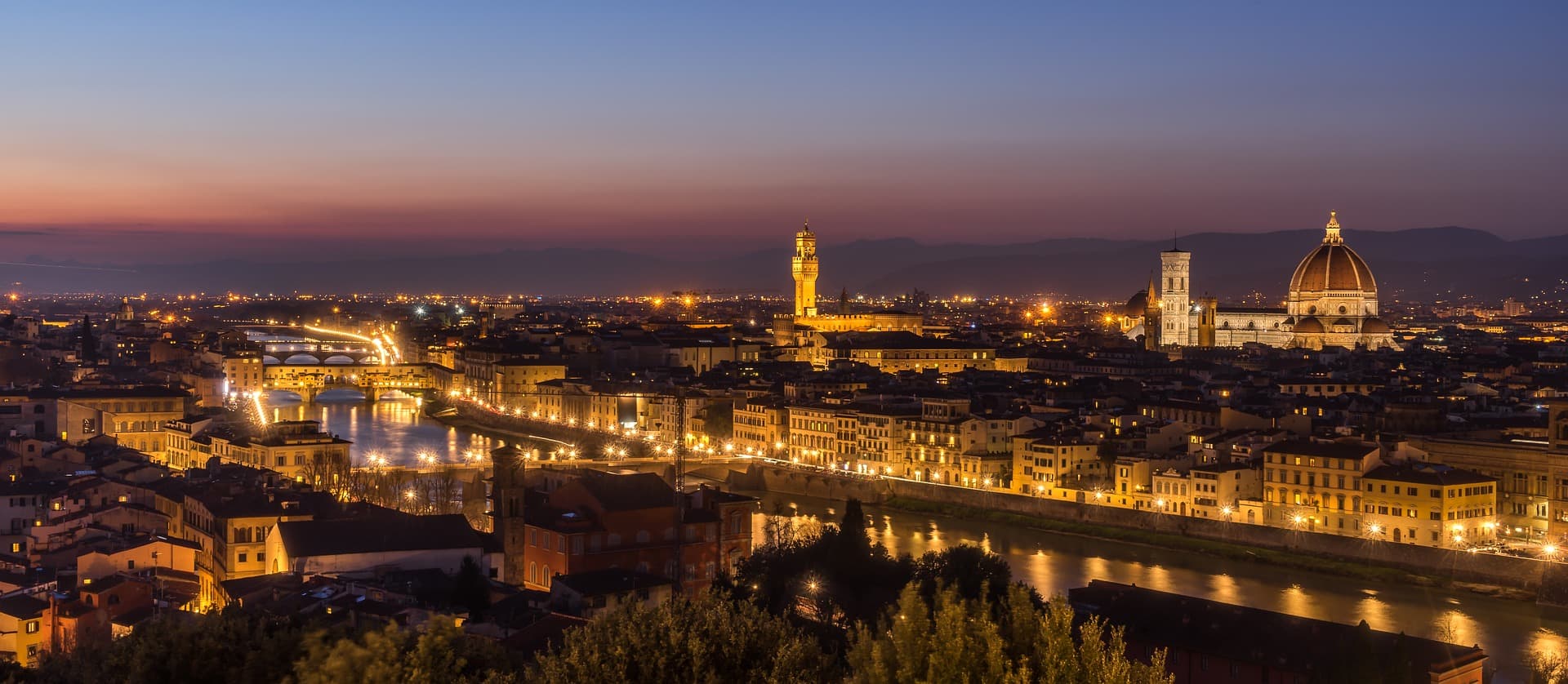 Visita guidata serale a piedi di Firenze