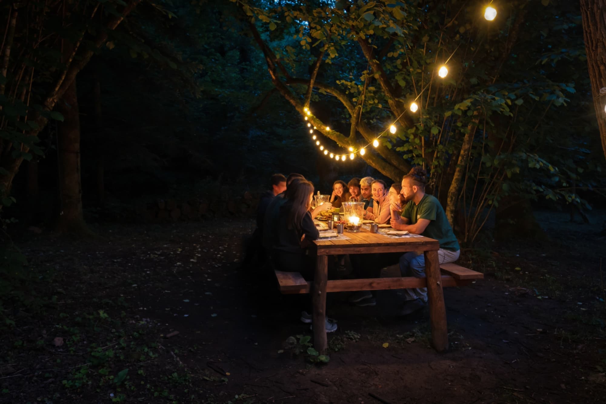 Notte nel bosco a Canyon Park 