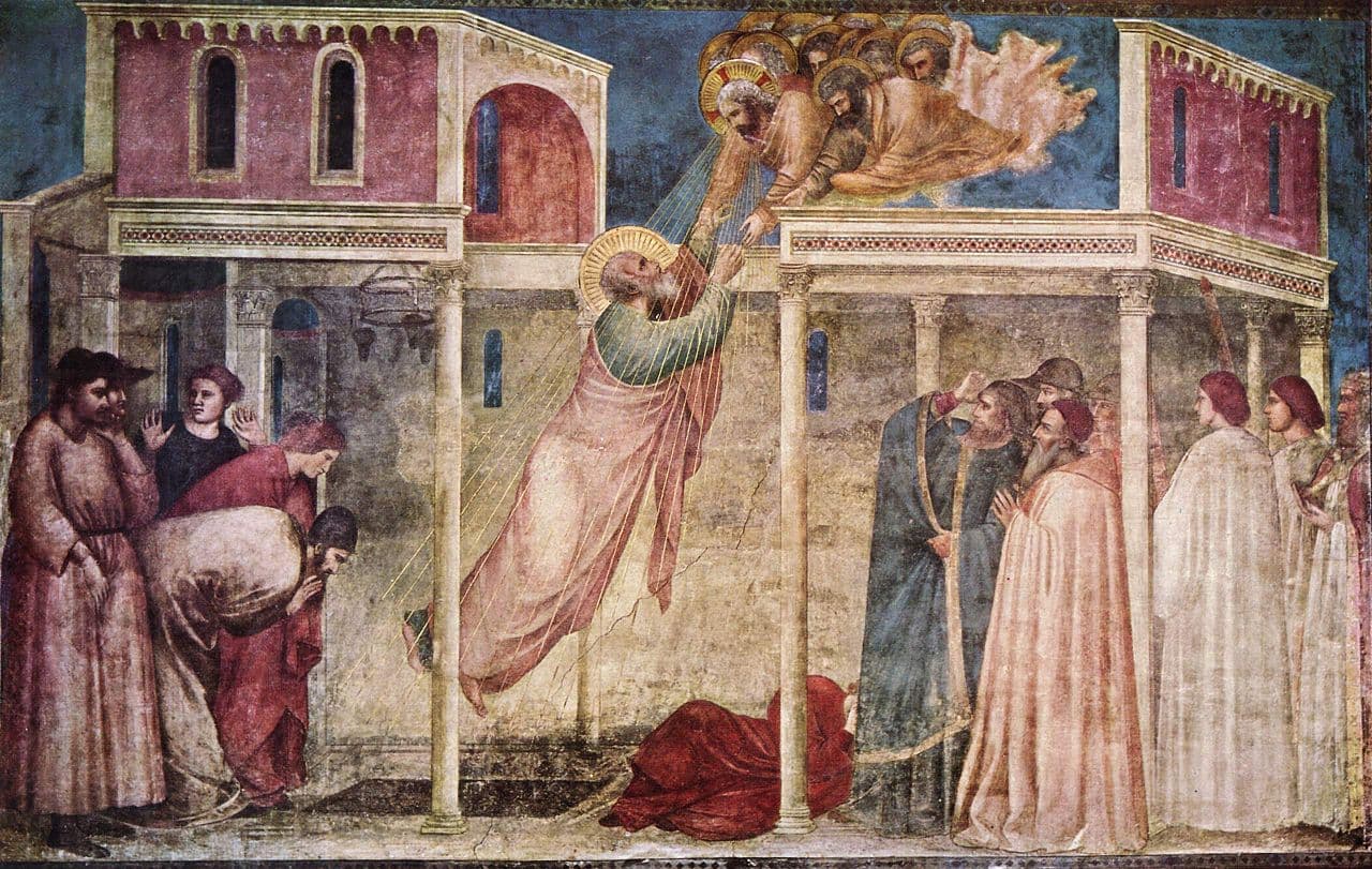 The Ascension of St. John by Giotto