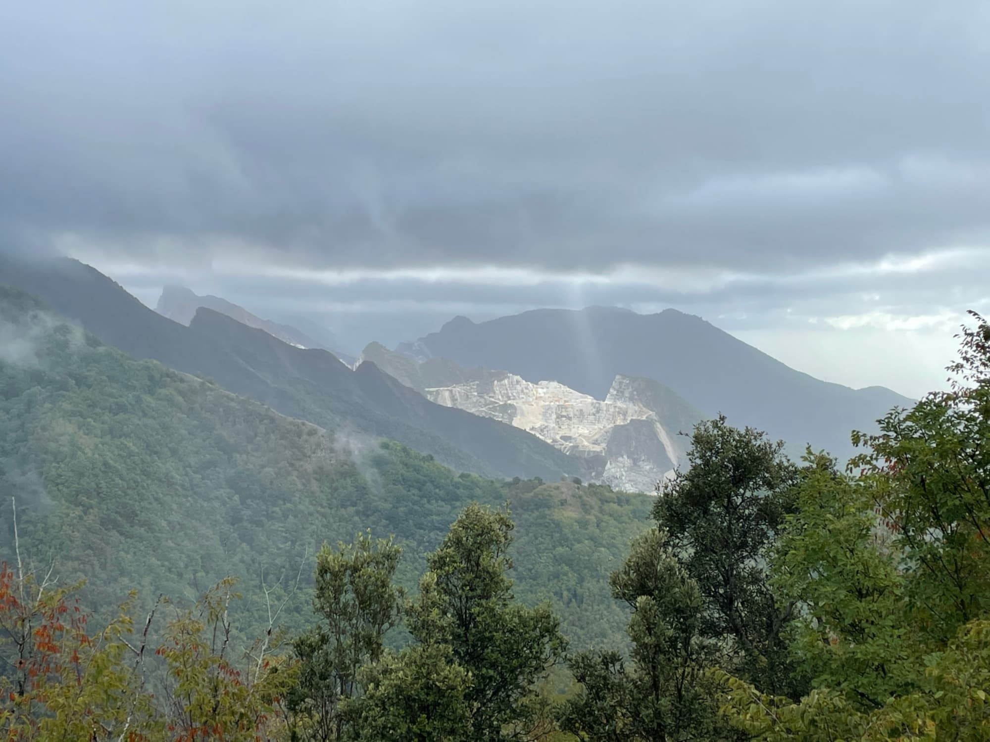 Forests and views of the Apuan Riviera