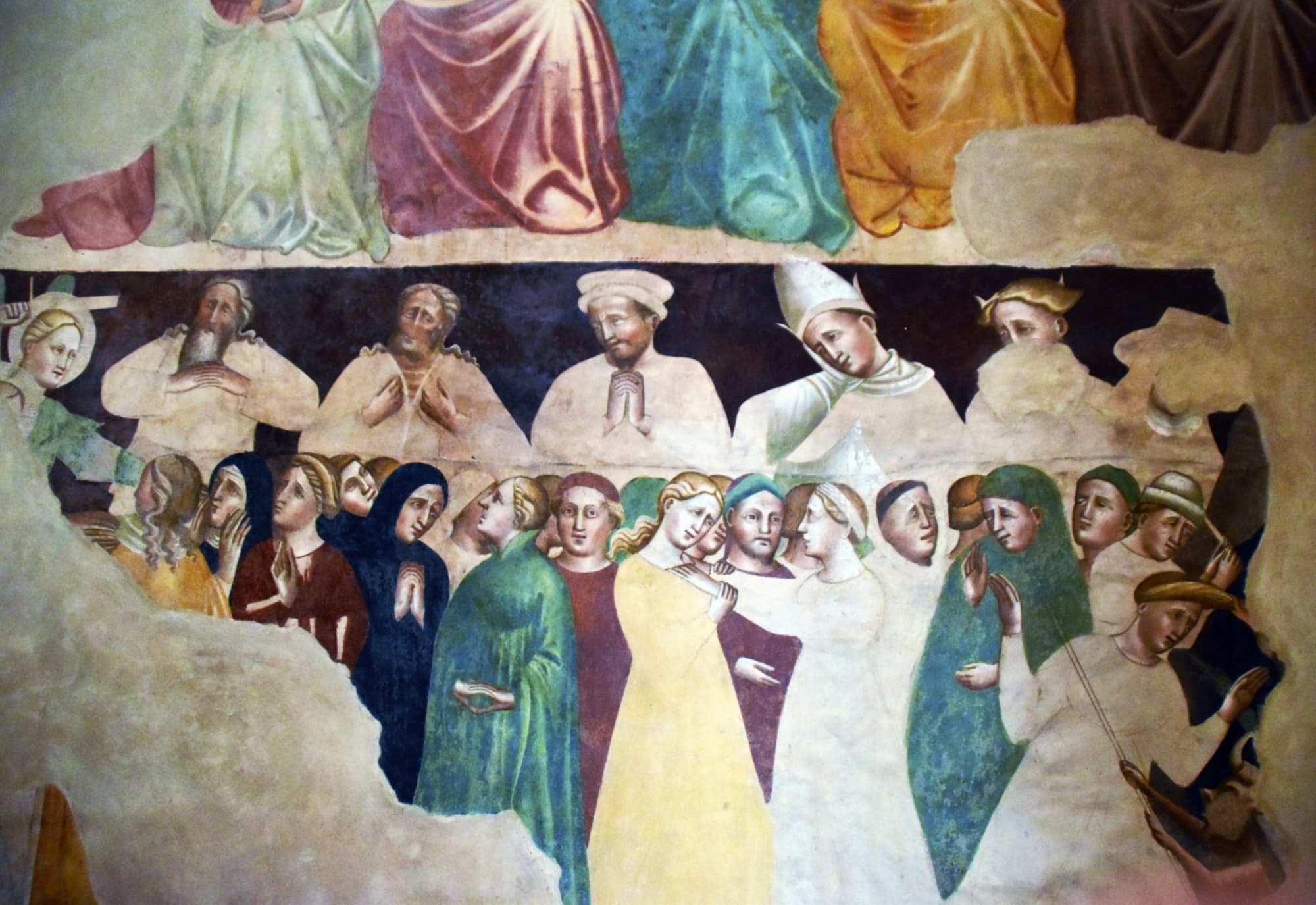 Parte de los frescos del Juicio Universal