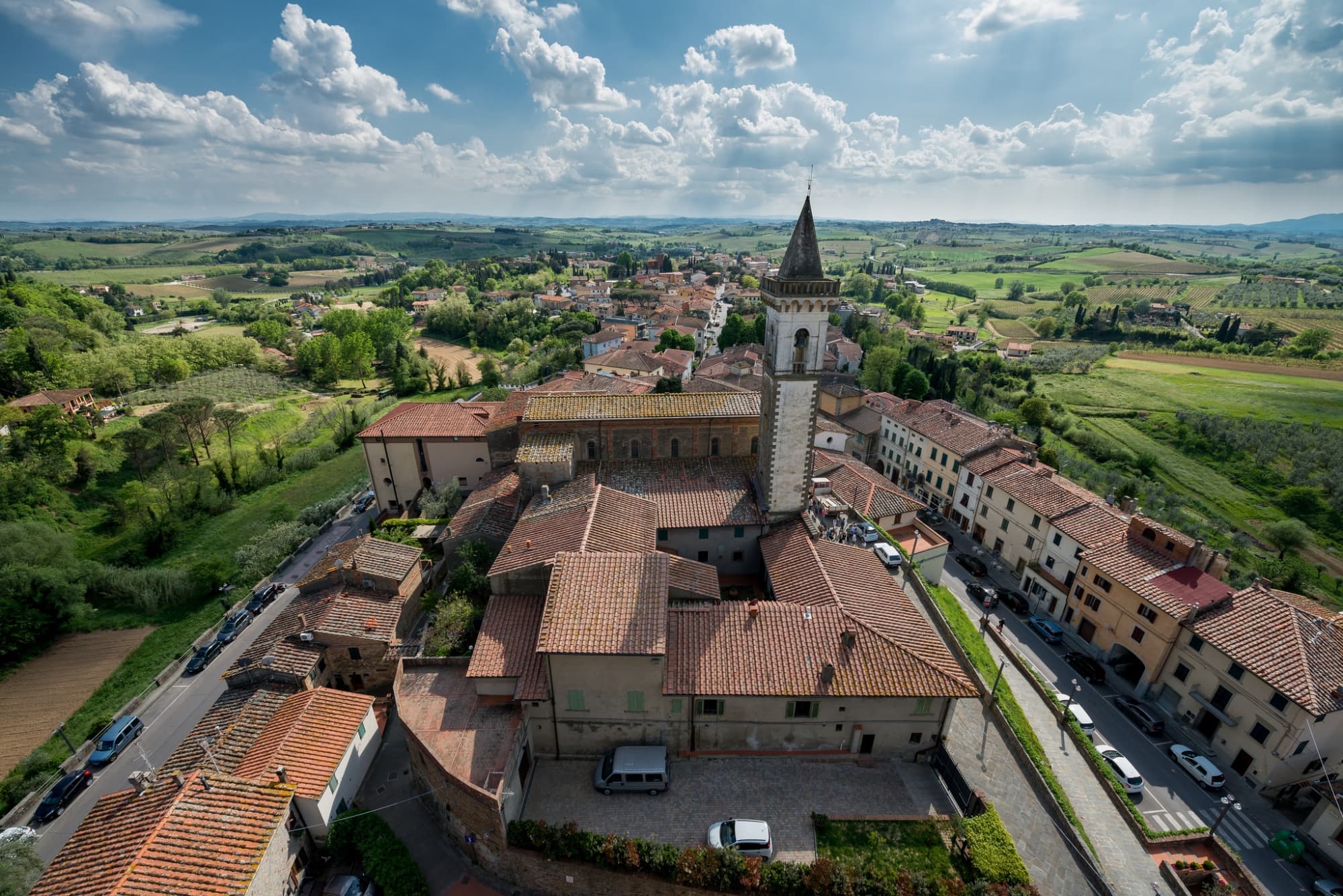 Vista de Vinci desde el cielo