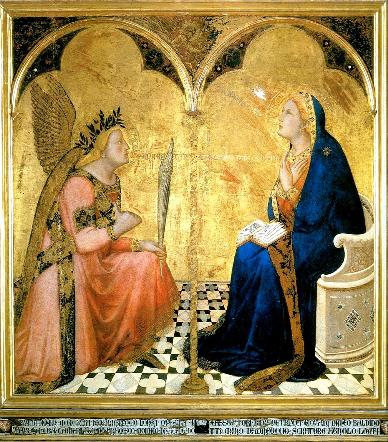Lorenzetti Ambrogio - Annonciation Pinacothèque de Sienne