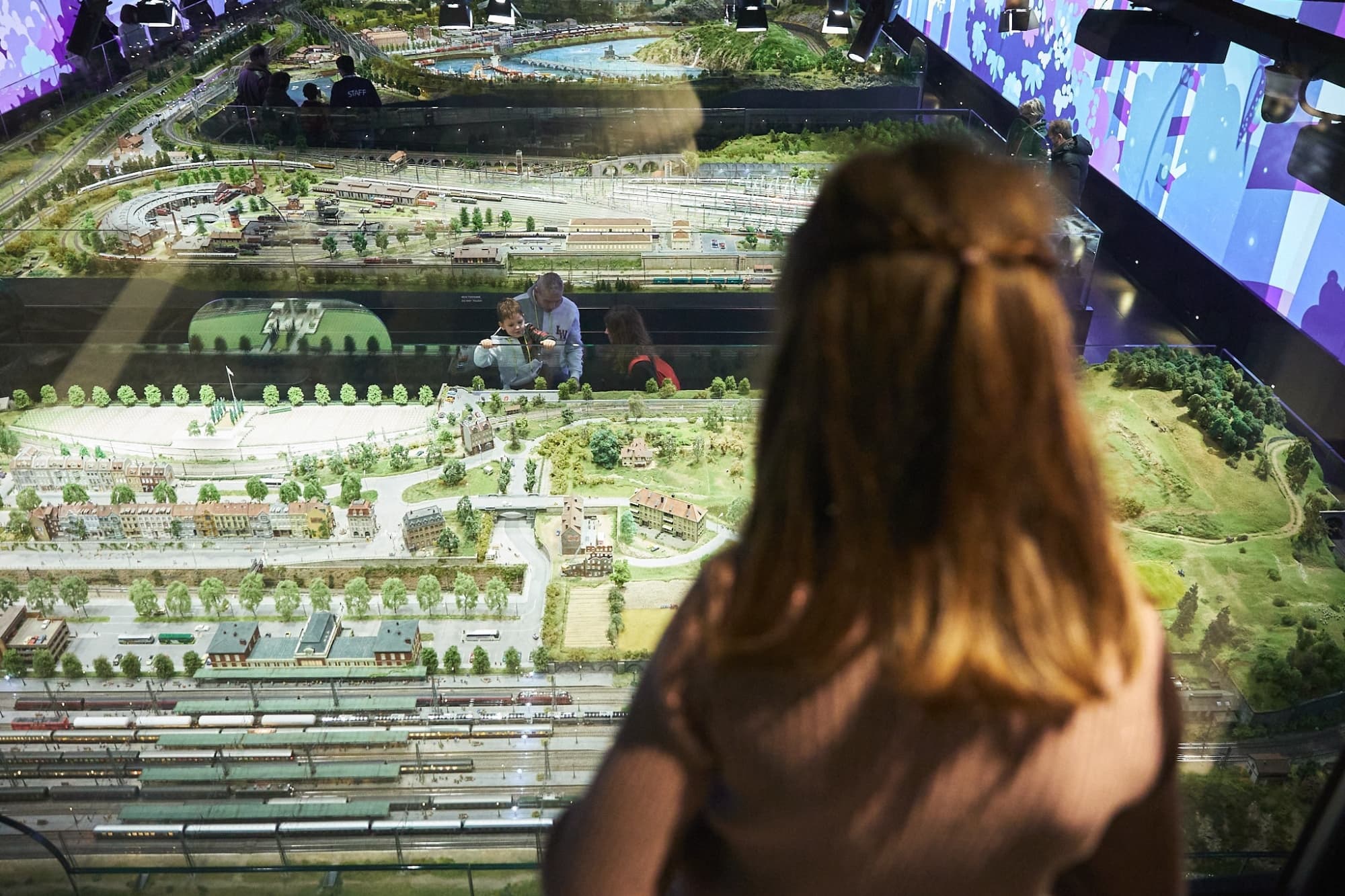 Le chemin de fer miniature HZERO vu d’en haut