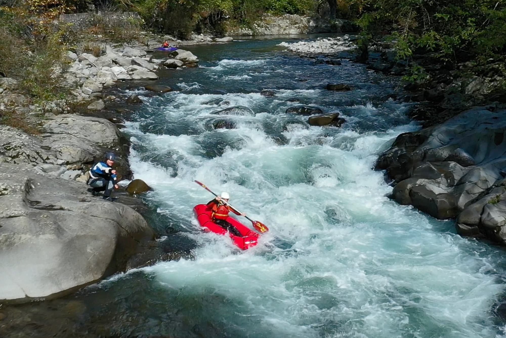 Rafting auf dem Fluss Lima