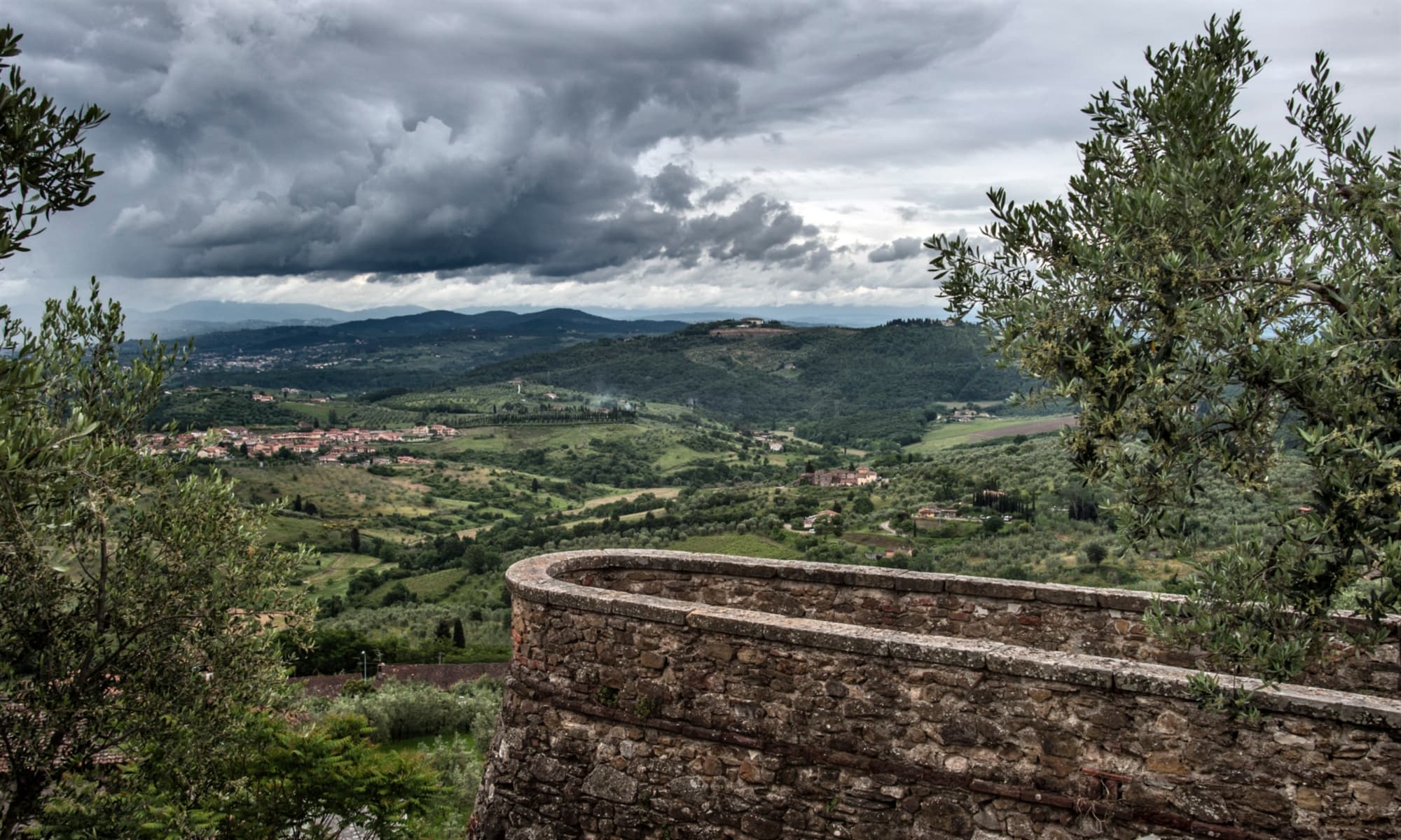 Die antike Festung von Carmignano