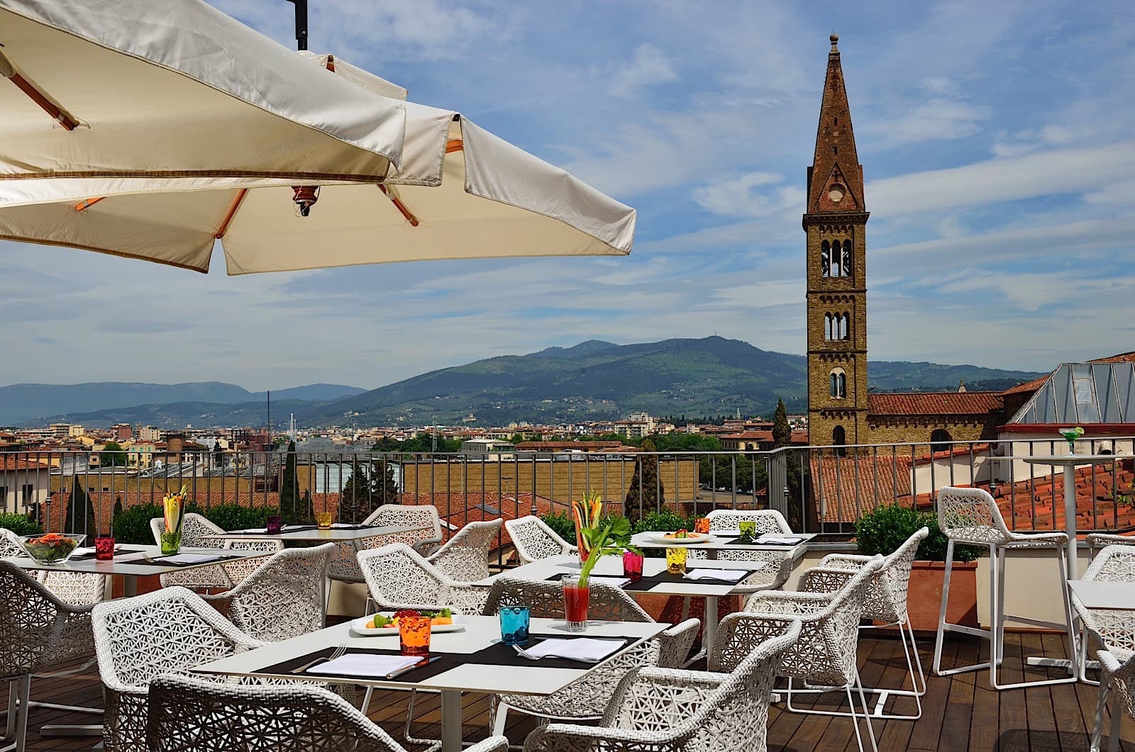 Panorama dalla terrazza dell'Hotel Minerva