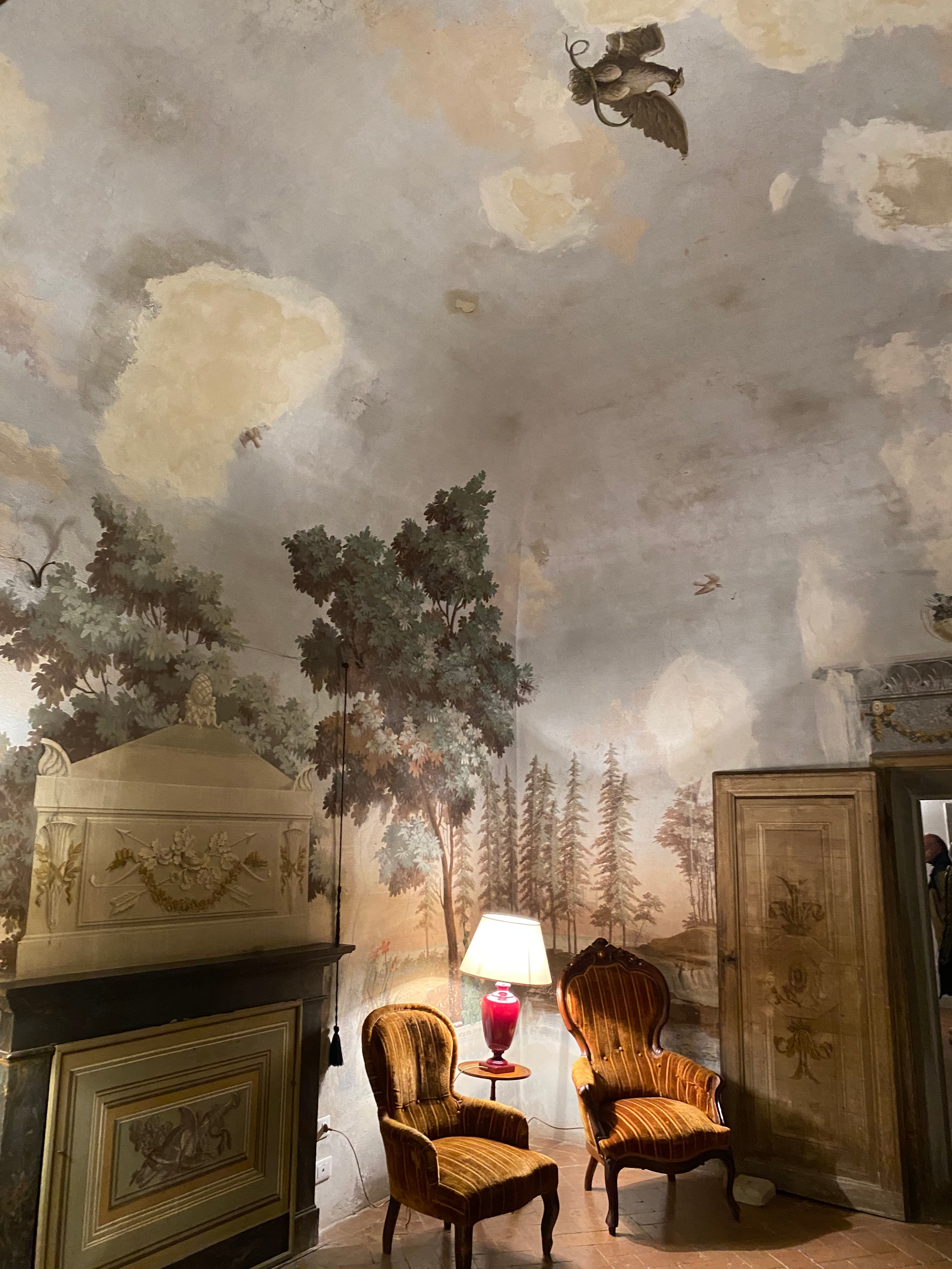 A frescoed room in the Castle of Sarna