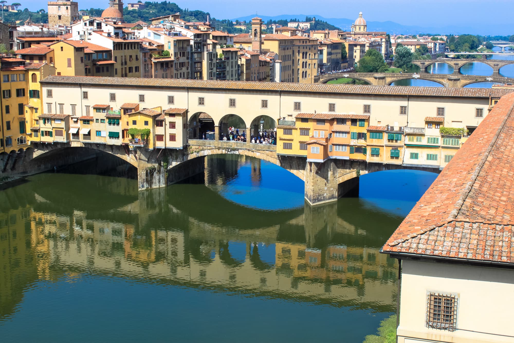 Ponte Vecchio e Corridoio Vasariano dagli Uffizi