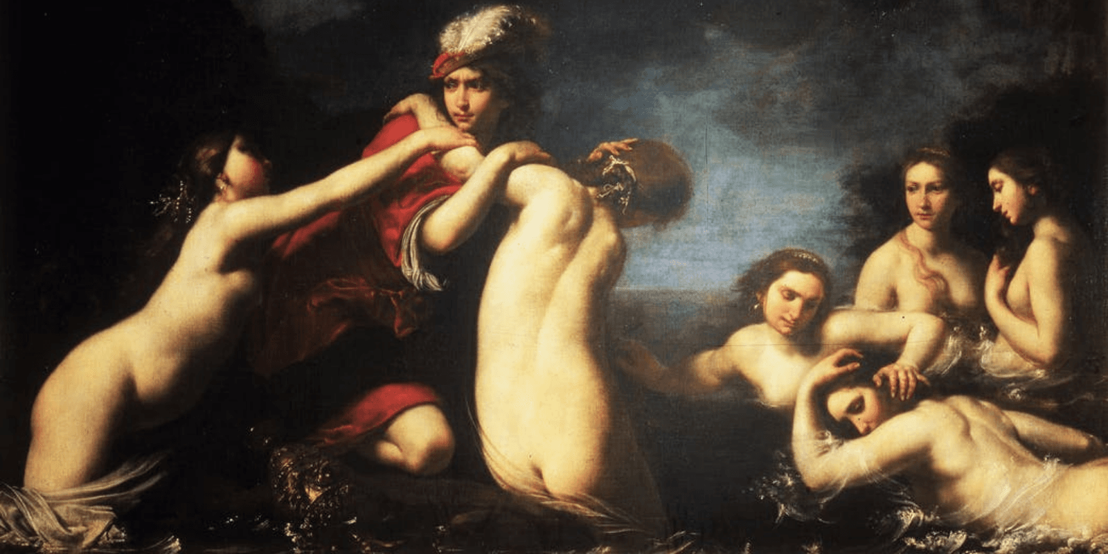 Ila y las Ninfas - Francesco Furini - Detalle - Galerías Palatinas Florencia