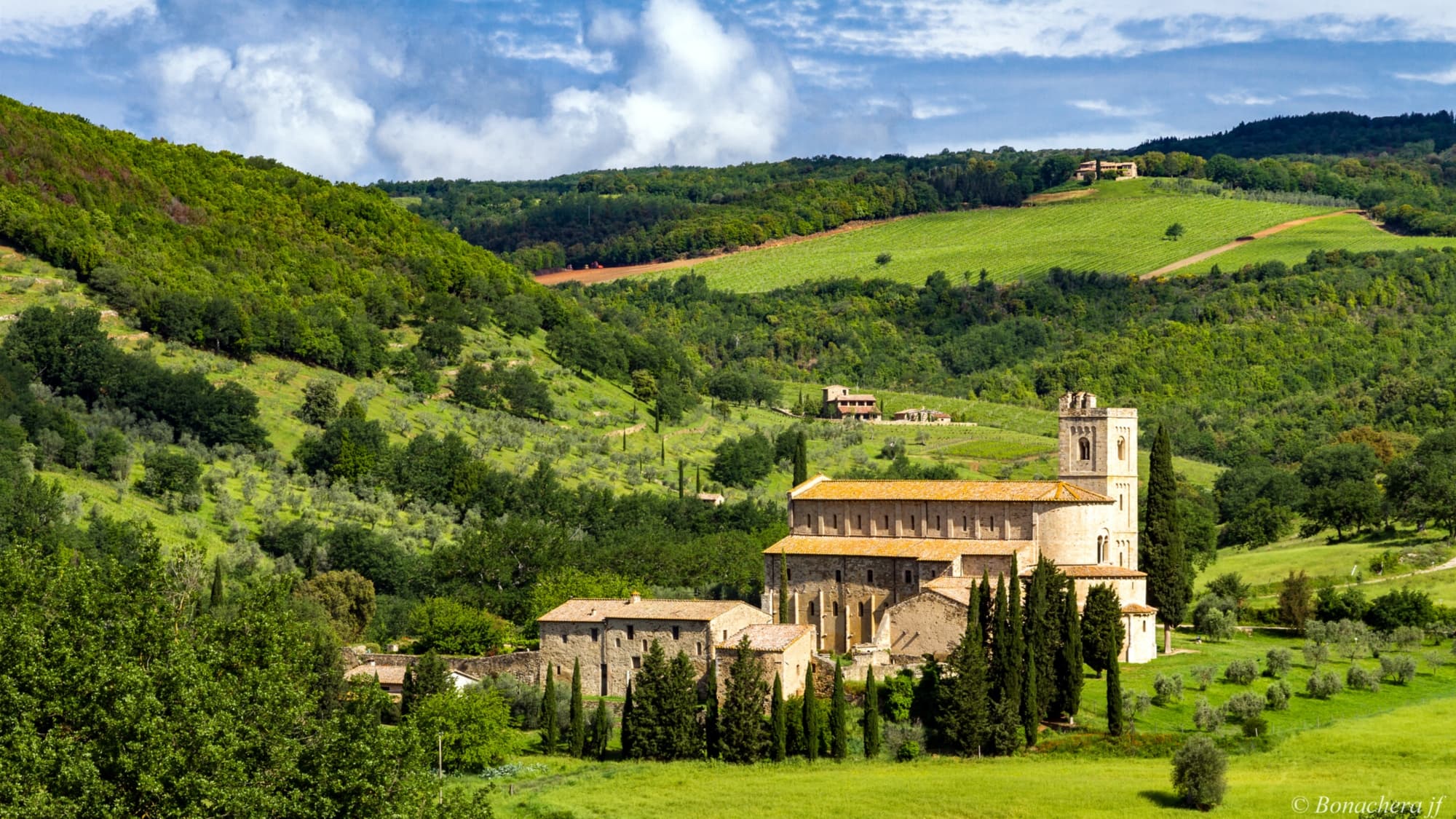 In bici in Val D'Orcia, tra l'Abbazia di Sant'Antimo e Montalcino